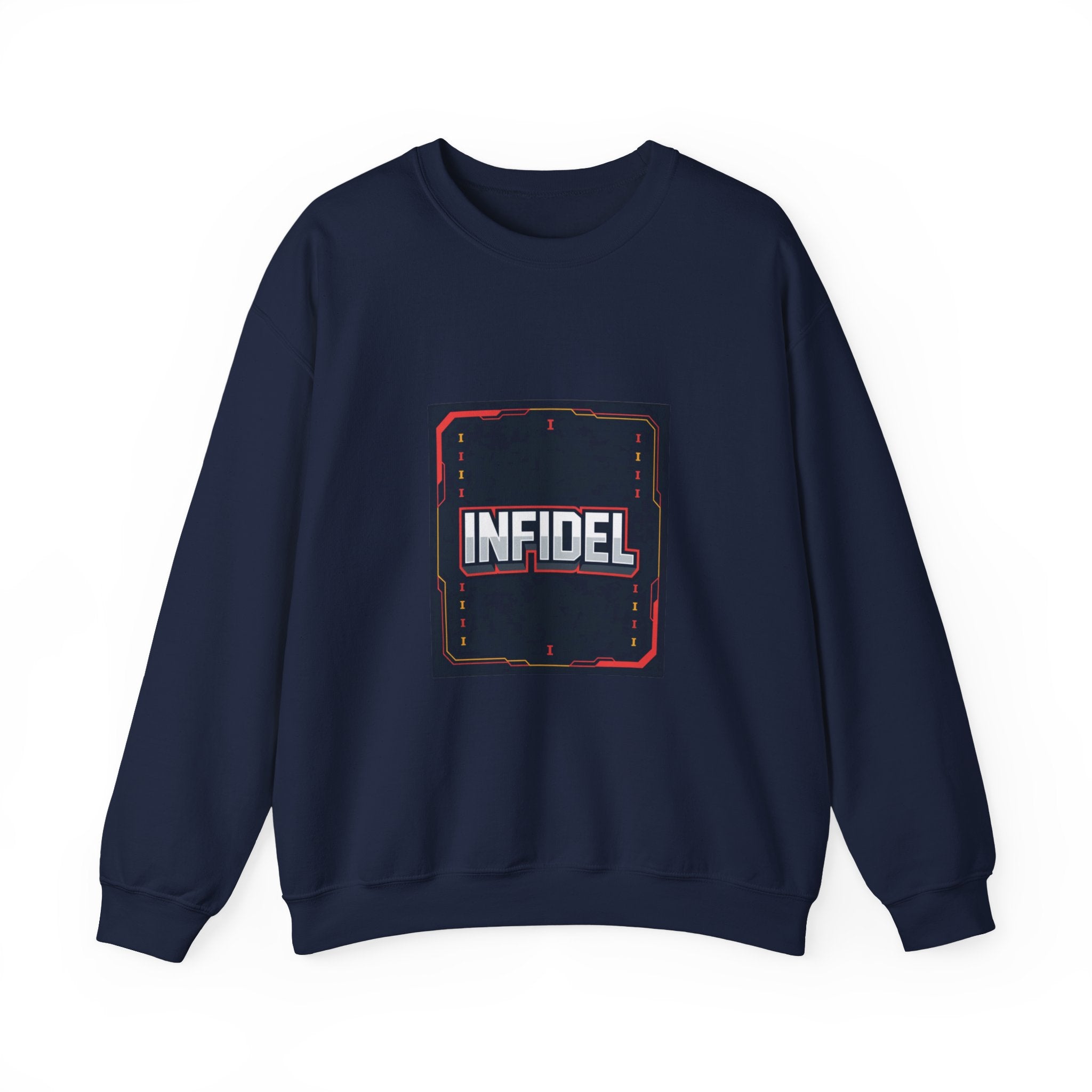 Infidel Pong  Gildan Crewneck Sweatshirt