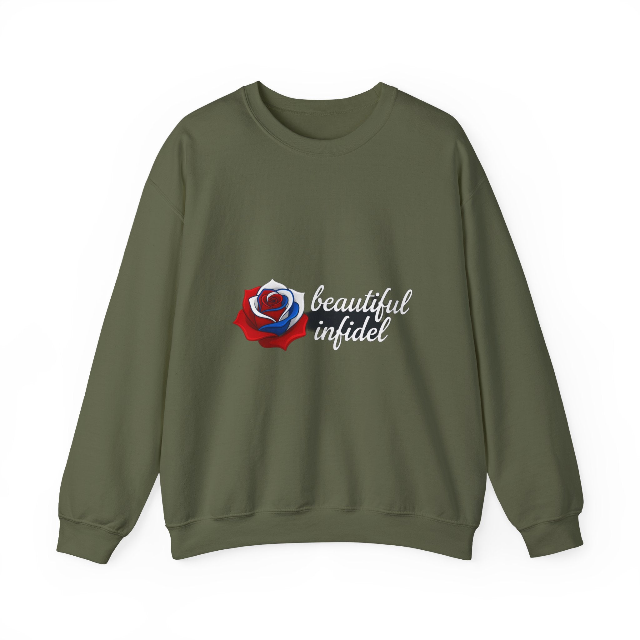 Infidel Beautiful Infidel  Gildan Crewneck Sweatshirt