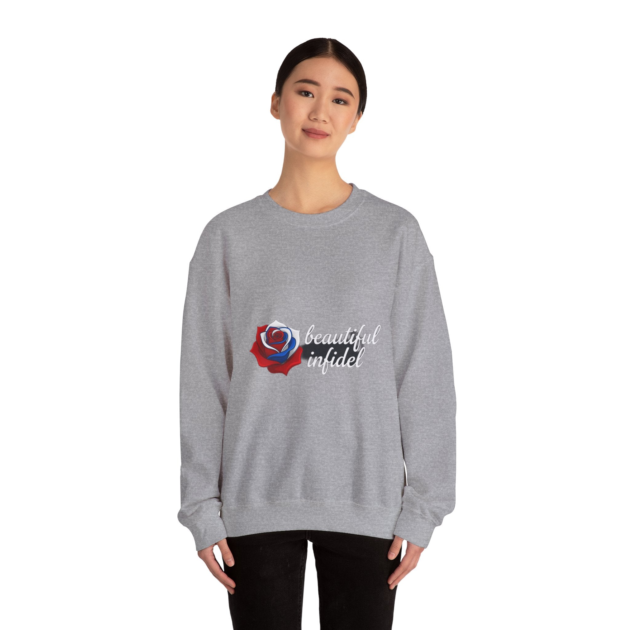 Infidel Beautiful Infidel  Gildan Crewneck Sweatshirt