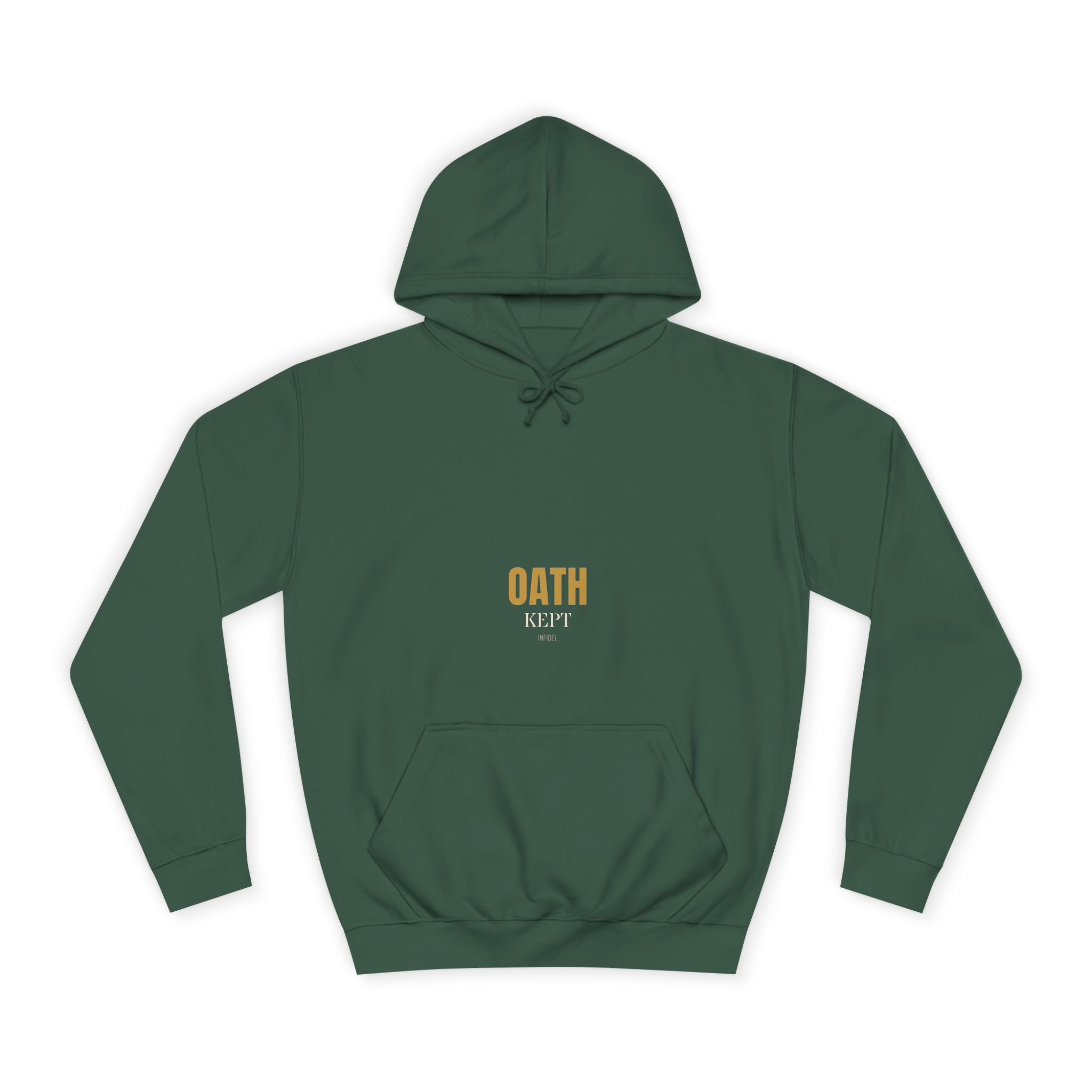 OATH KEPT Hoodie — Heavyweight pullover hoodie, 100% cotton, embroidered design