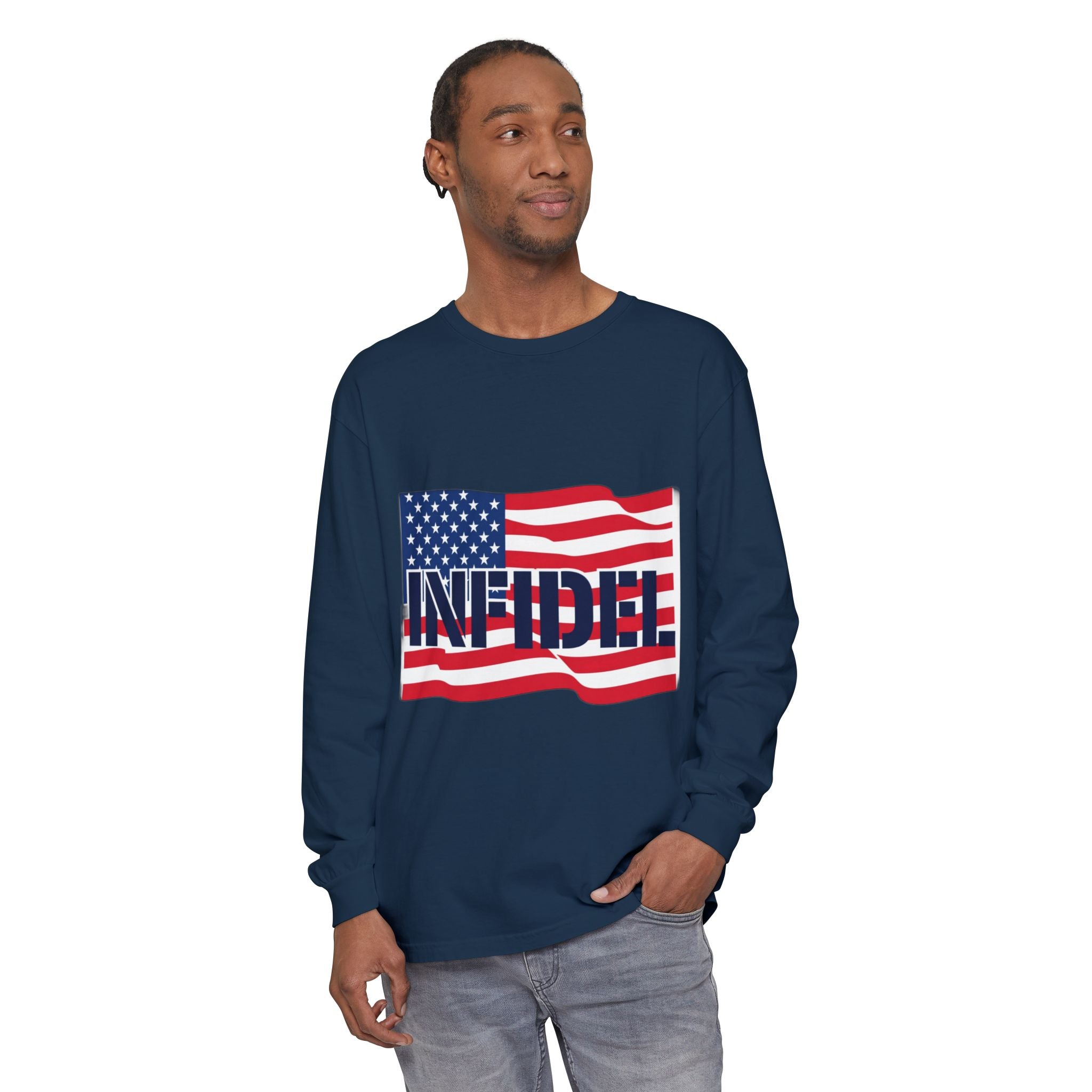 American-Bold Comfort Colors Long Sleeve
