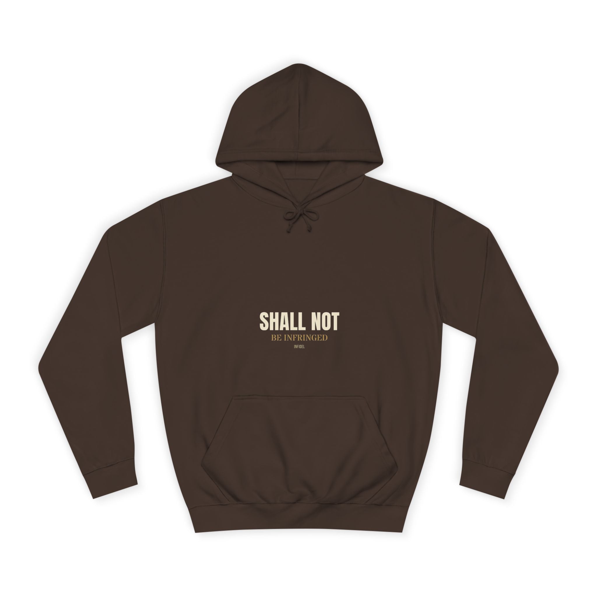 SHALL NOT BE Hoodie — Heavyweight pullover hoodie, 100% cotton, embroidered design