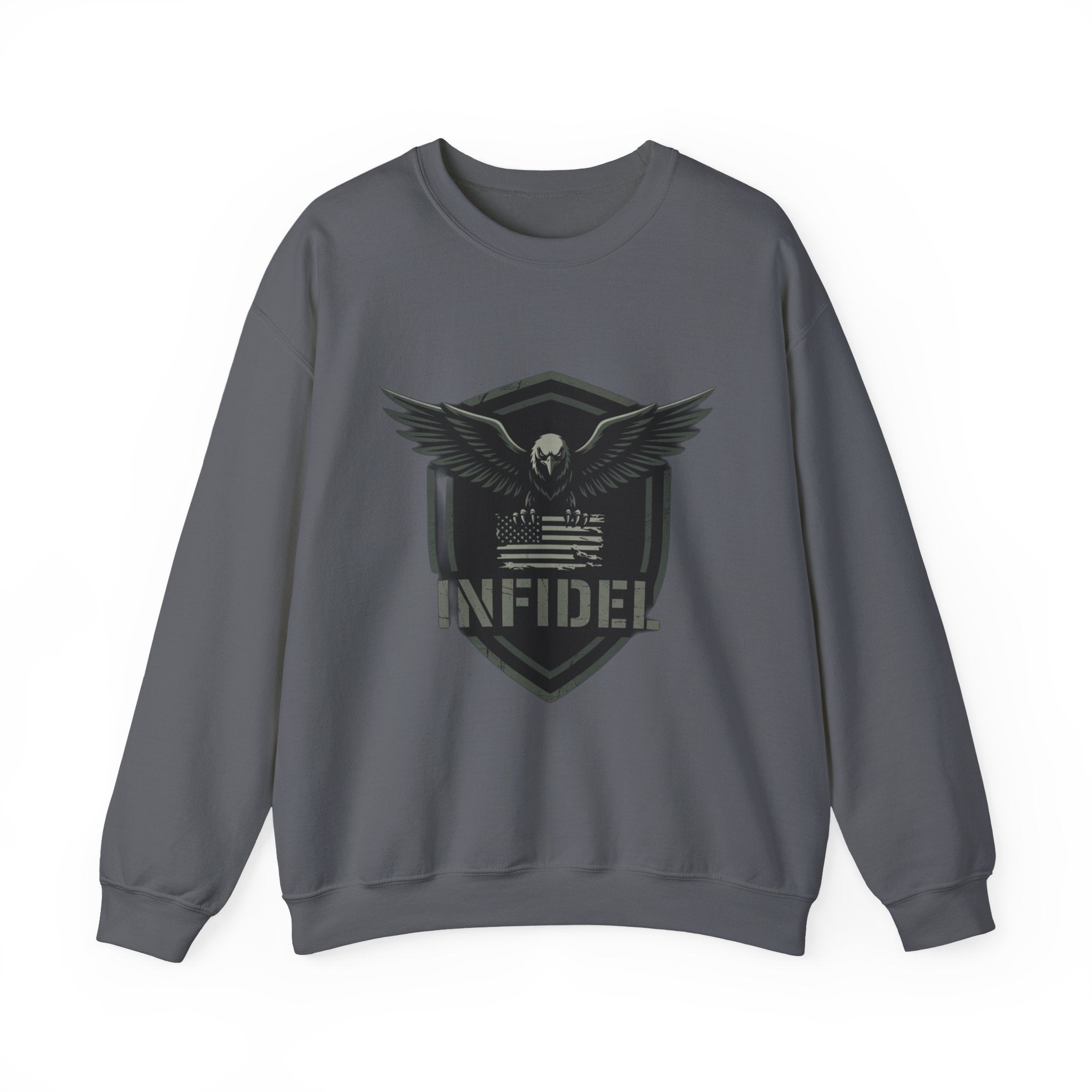 Eagle_Flag Gildan Crewneck Sweatshirt