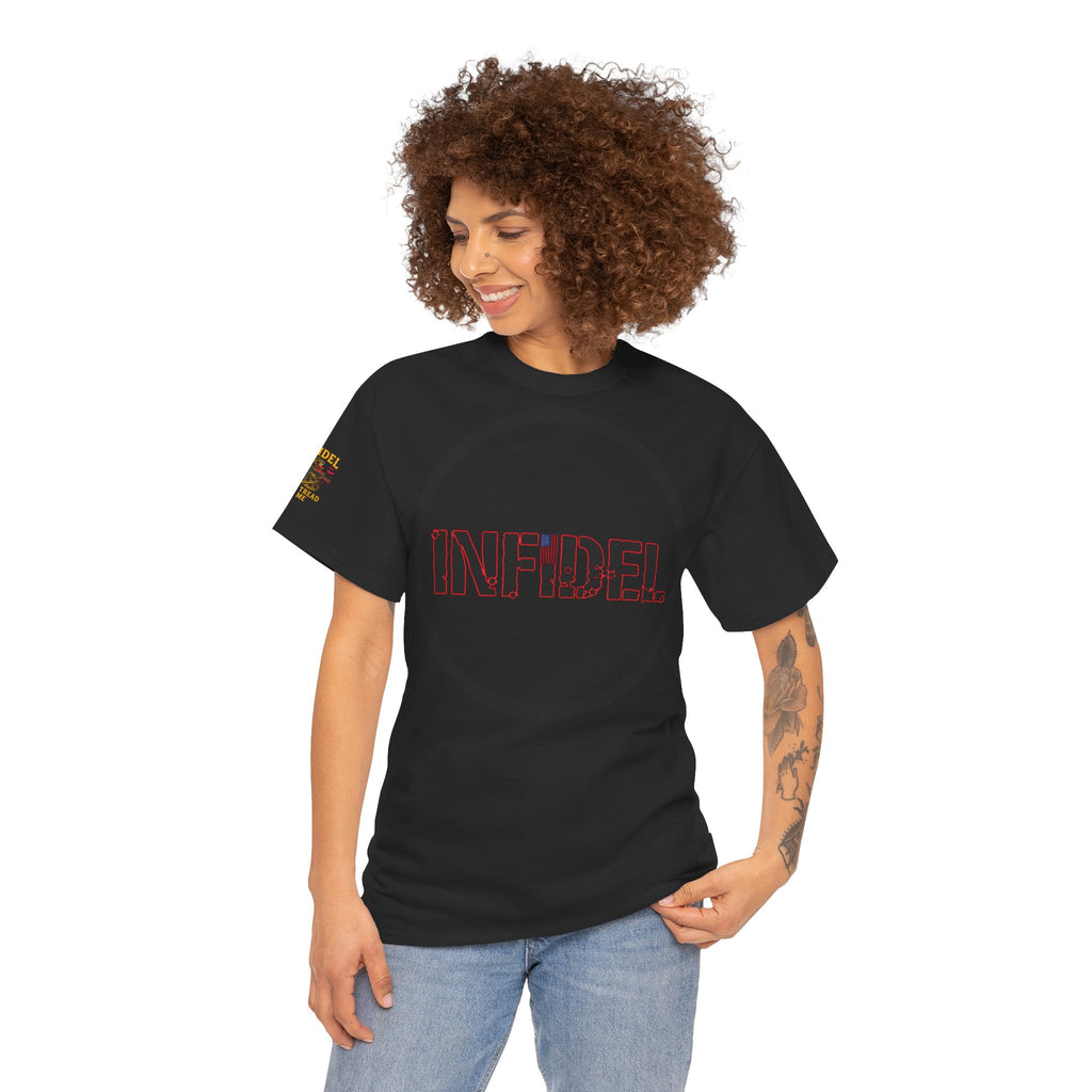 Infidel Bold Statement Tee — Provocative Graphic T-Shirt