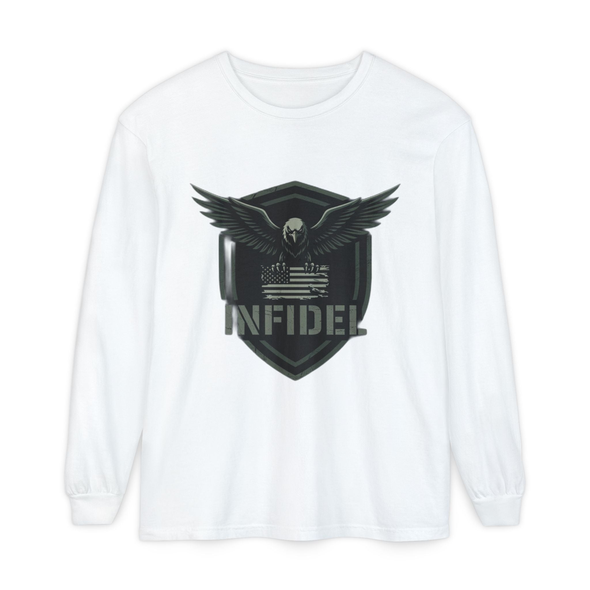 Eagle_Flag Comfort Colors Long Sleeve