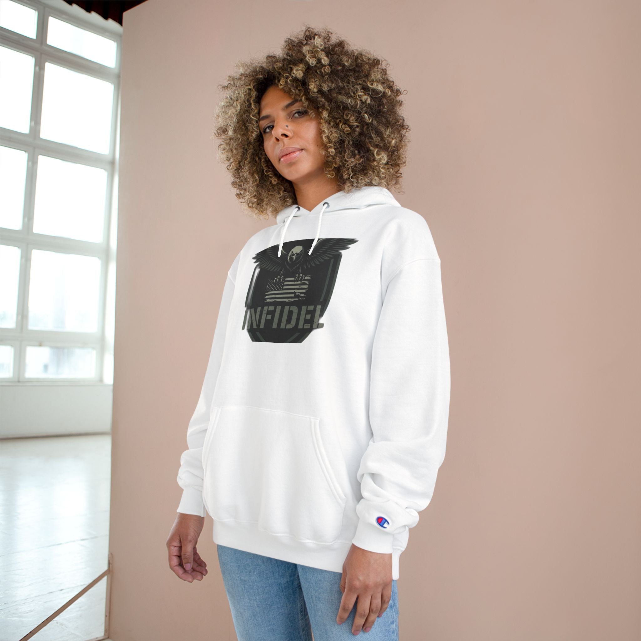 Eagle_Flag Champion Hoodie