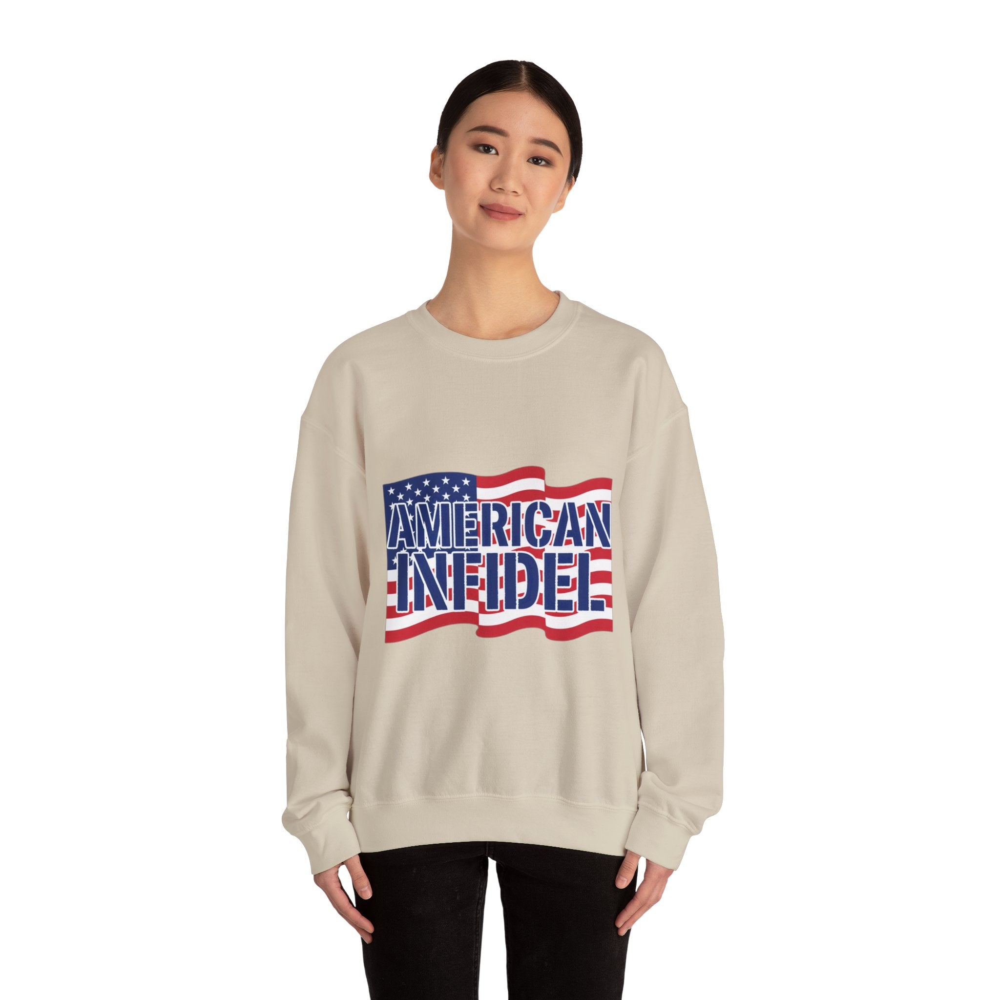 Infidel American Infidel Gildan Crewneck Sweatshirt