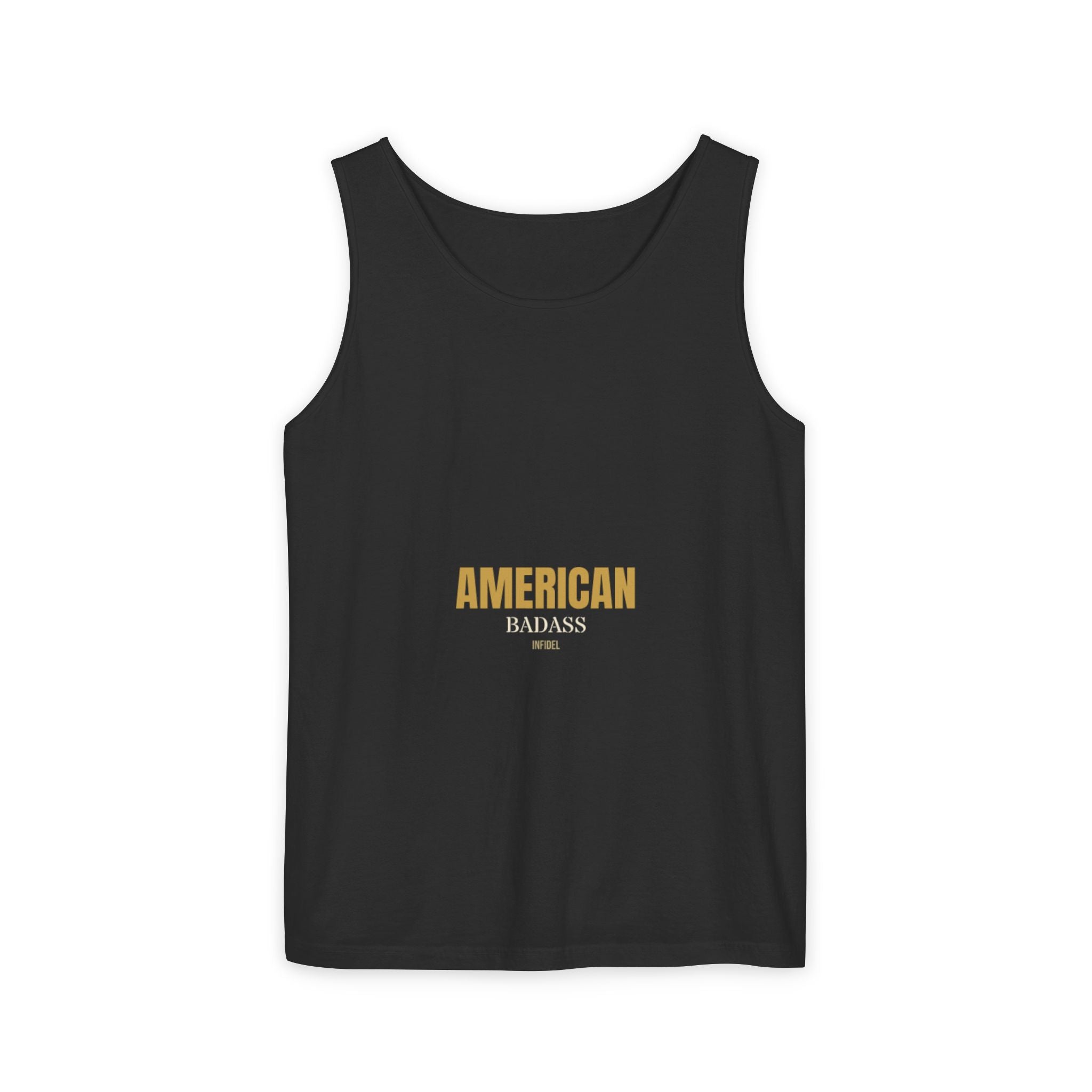 AMERICAN BADASS Garment-Dyed Tank Top Tank Top - Infidel.me Patriotic Apparel