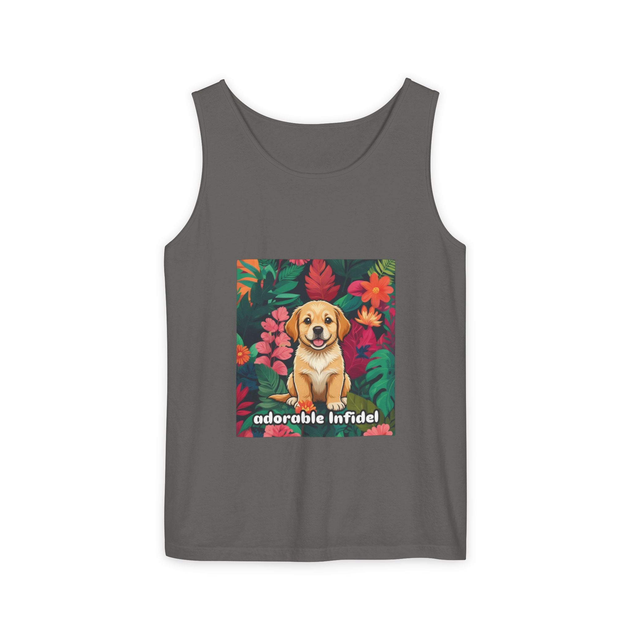 Adorable Infidel Garment-Dyed Tank Top