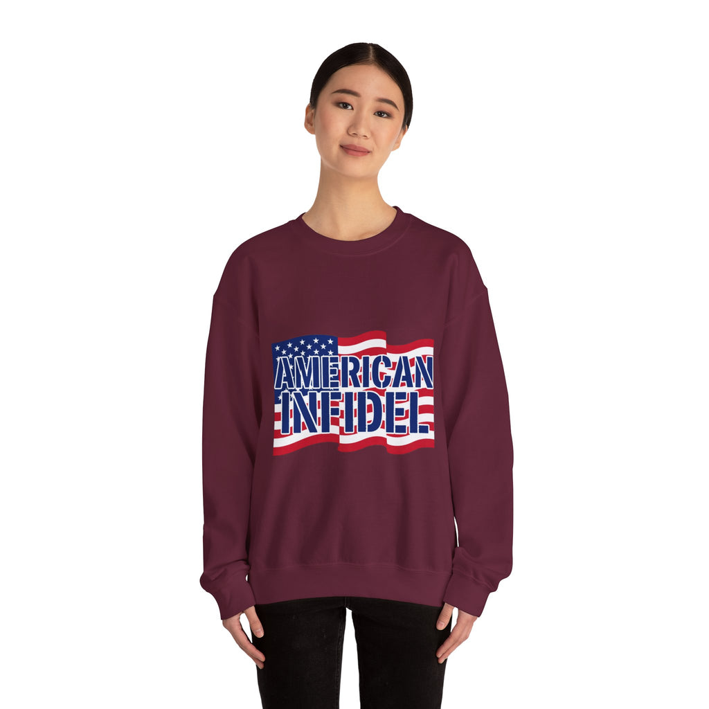 Infidel American Infidel Gildan Crewneck Sweatshirt