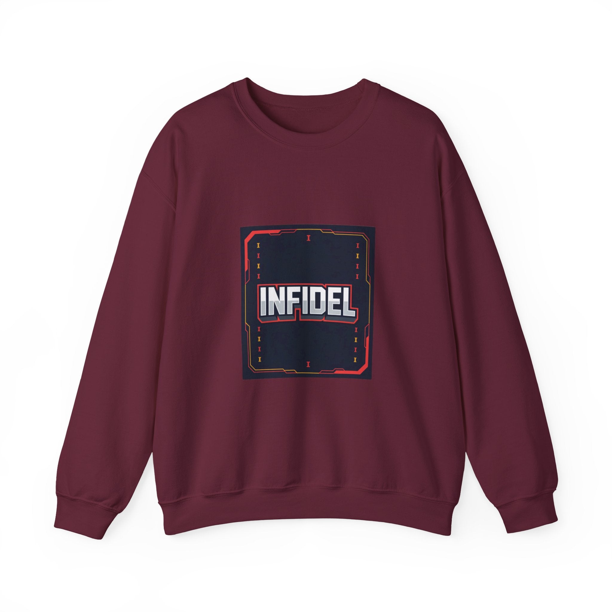 Infidel Pong  Gildan Crewneck Sweatshirt