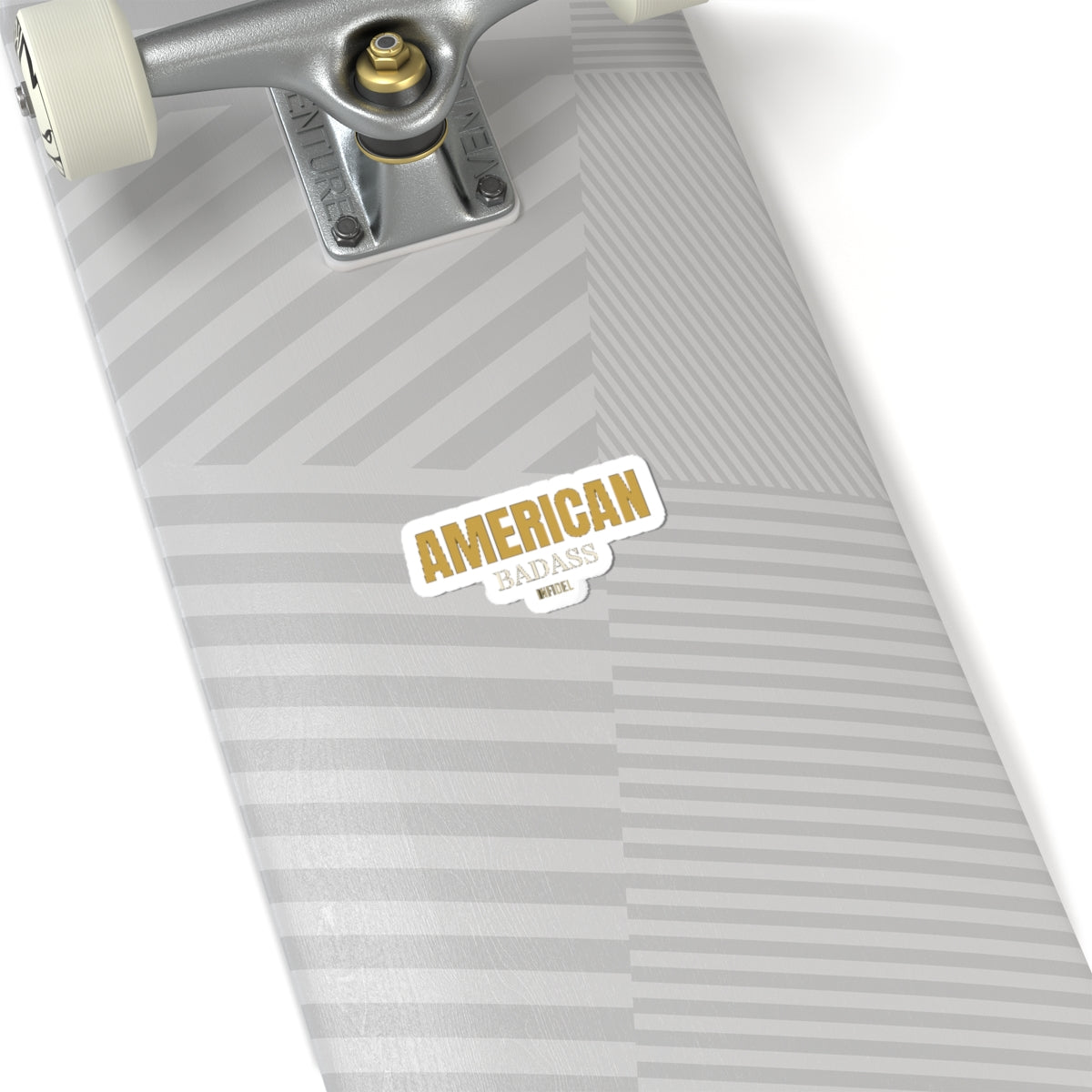 AMERICAN BADASS Sticker — Premium vinyl sticker, weatherproof, 4"x4" to 8"x8"