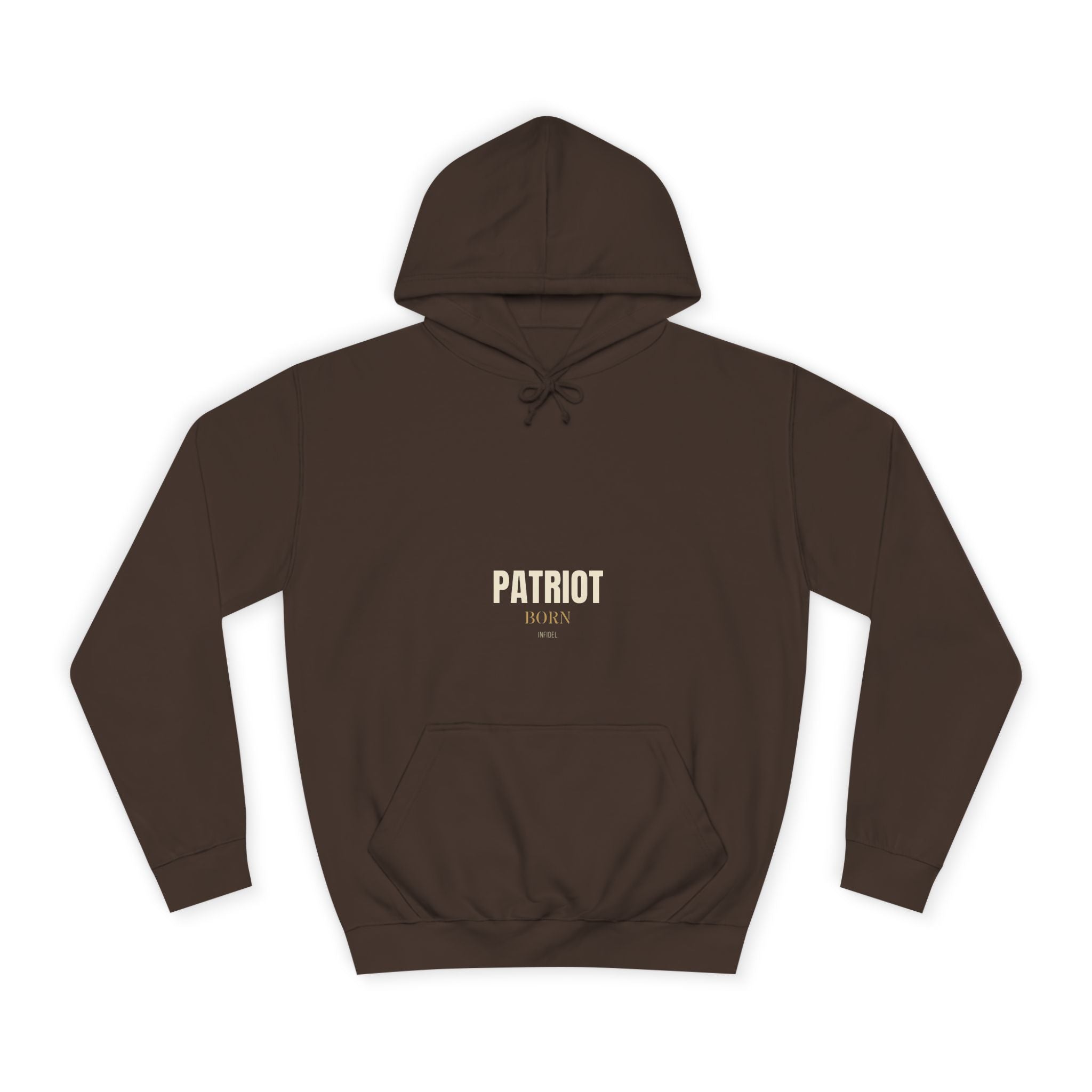 PATRIOT Hoodie — Heavyweight pullover hoodie, 100% cotton, embroidered design