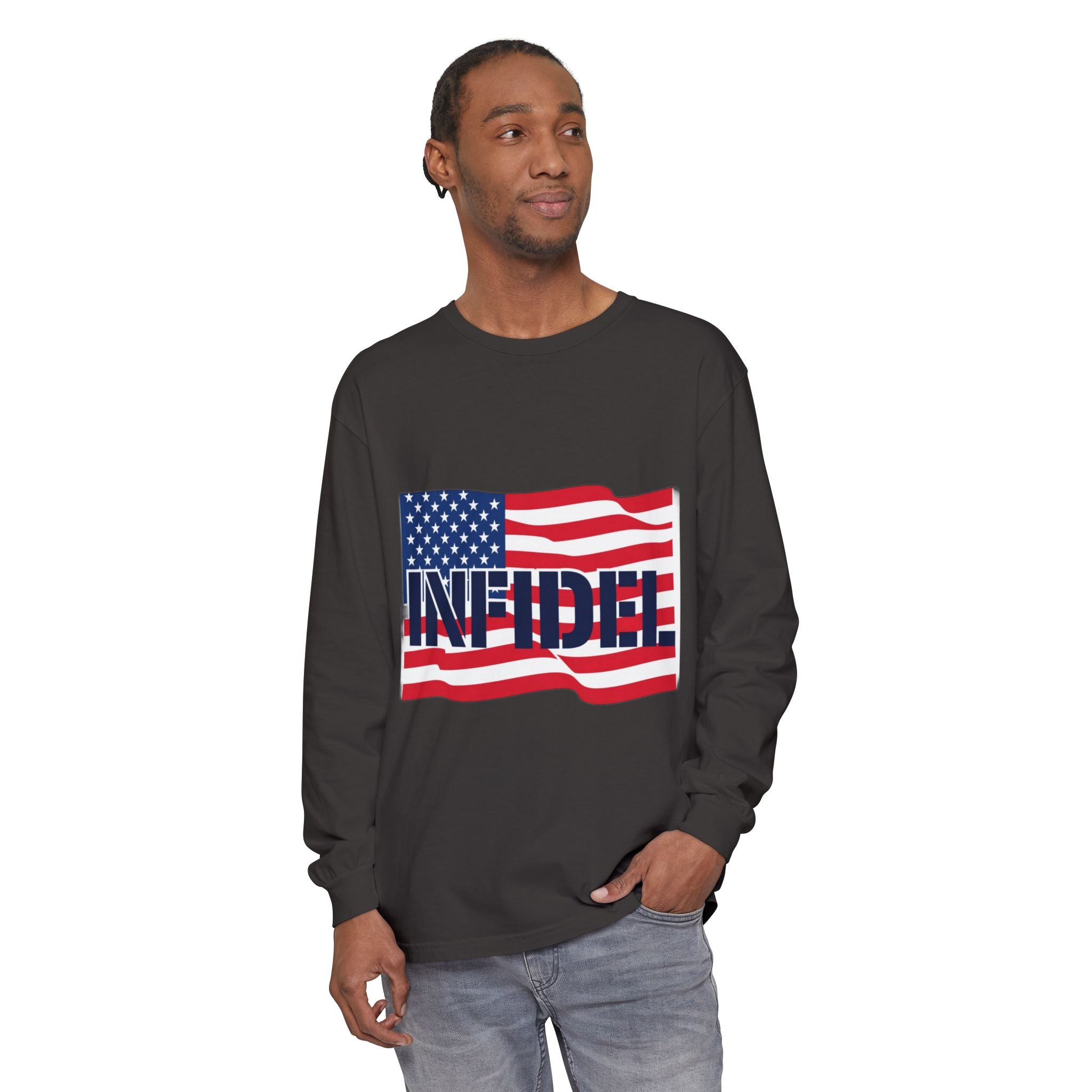 American-Bold Comfort Colors Long Sleeve