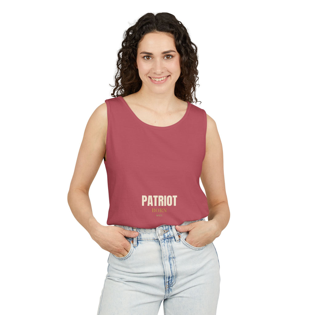 PATRIOT Garment-Dyed Tank Top — Garment-dyed tank top, ringspun cotton, summer weight