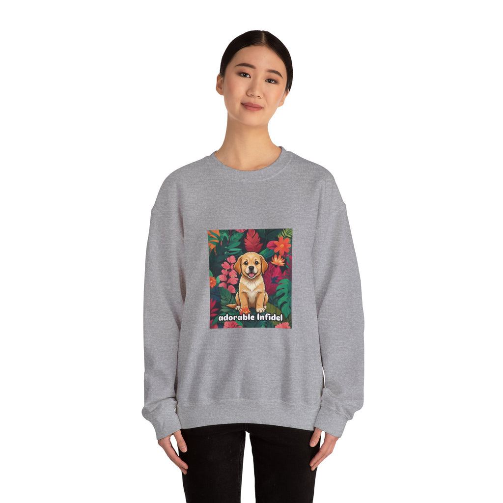 Adorable Infidel Gildan Crewneck Sweatshirt