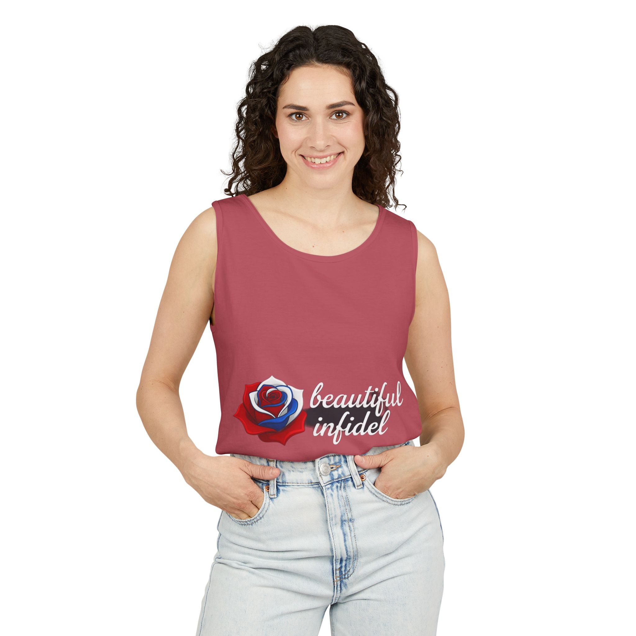 Infidel Beautiful Infidel  Garment-Dyed Tank Top