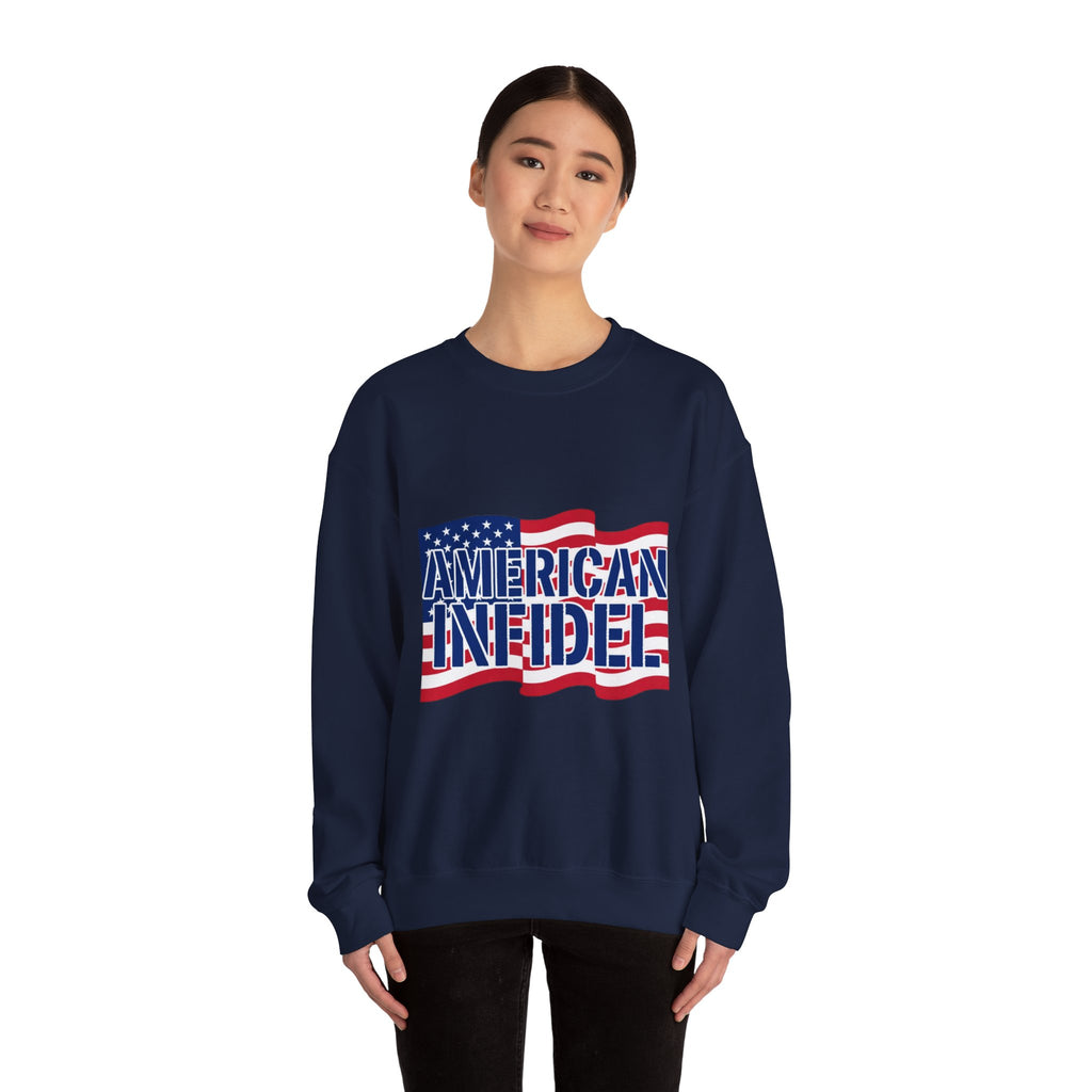 Infidel American Infidel Gildan Crewneck Sweatshirt