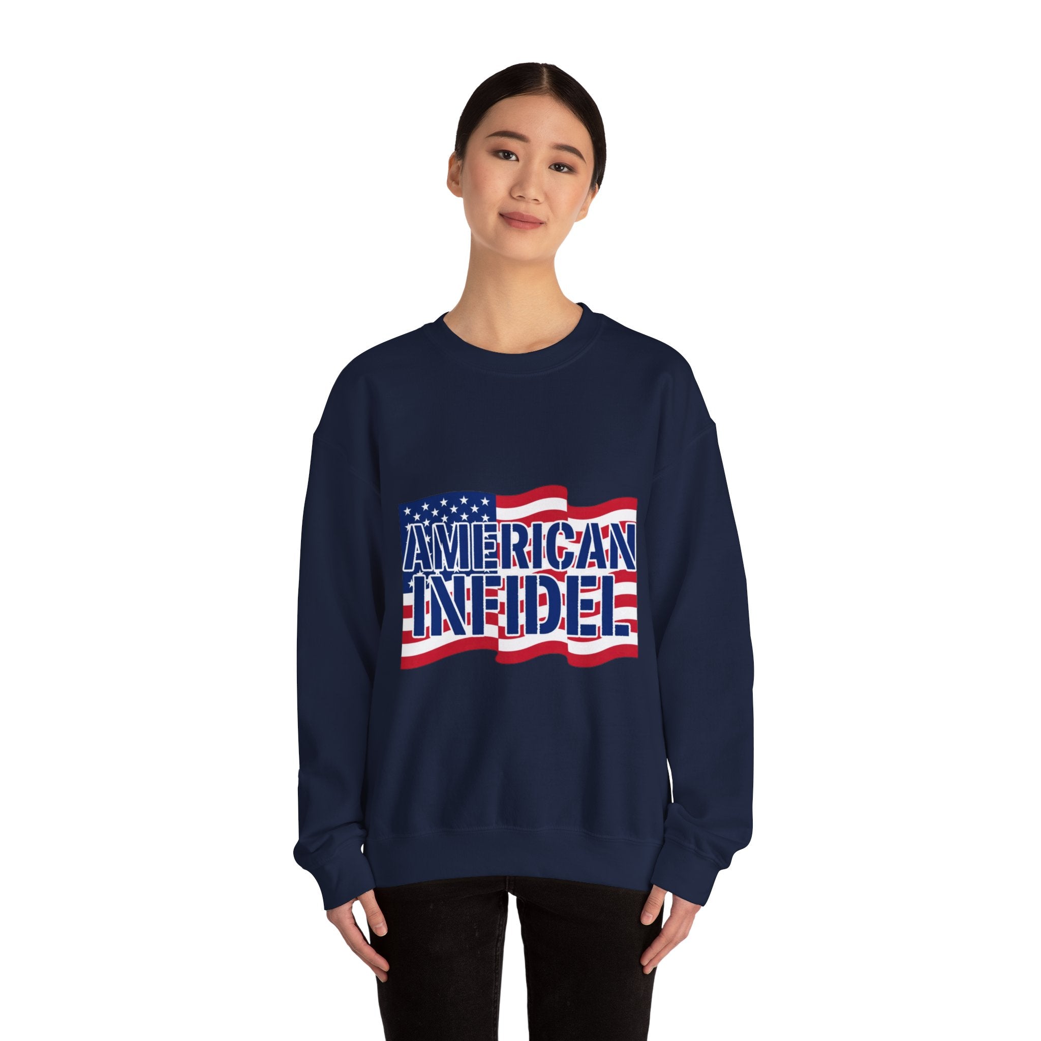 Infidel American Infidel Gildan Crewneck Sweatshirt