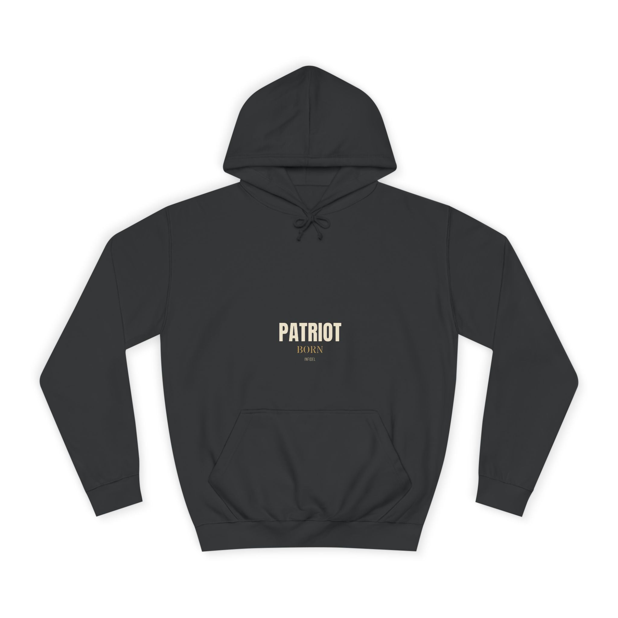 PATRIOT Hoodie — Heavyweight pullover hoodie, 100% cotton, embroidered design