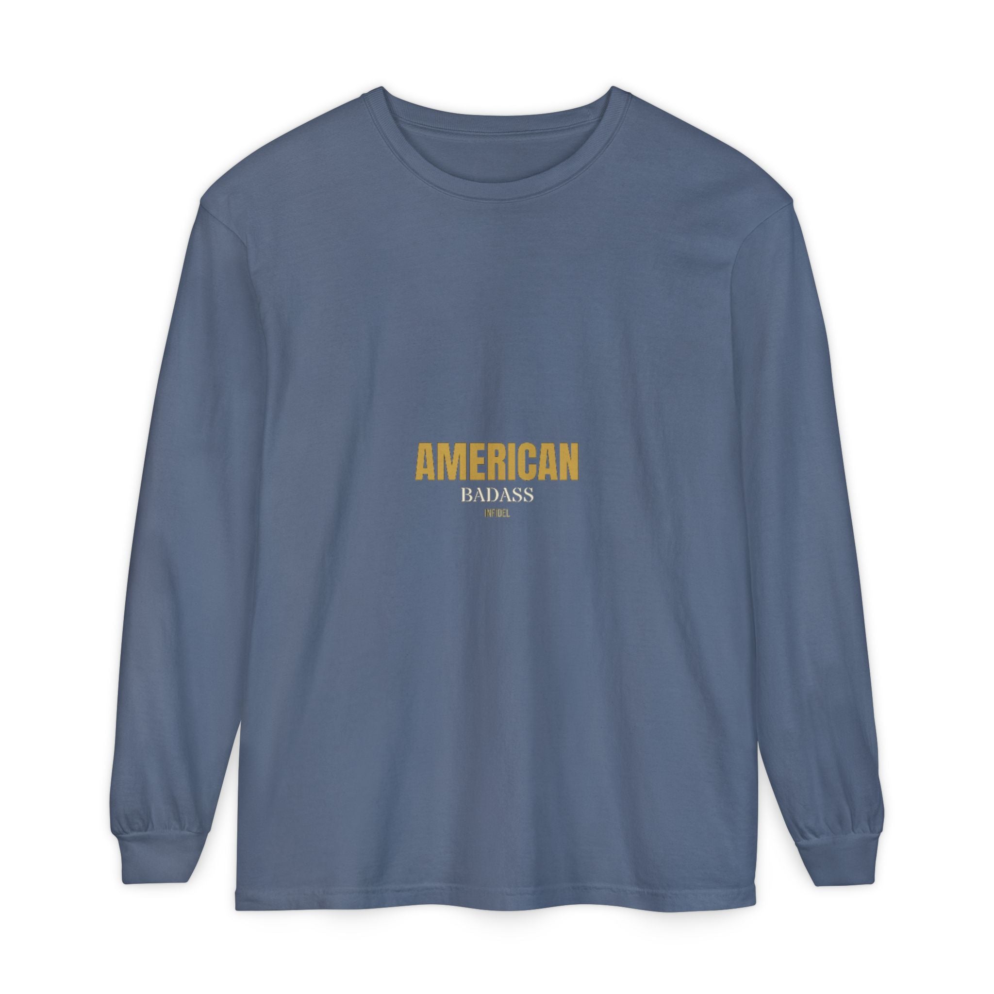 AMERICAN BADASS Comfort Colors Long Sleeve Long-sleeve - Infidel.me Patriotic Apparel