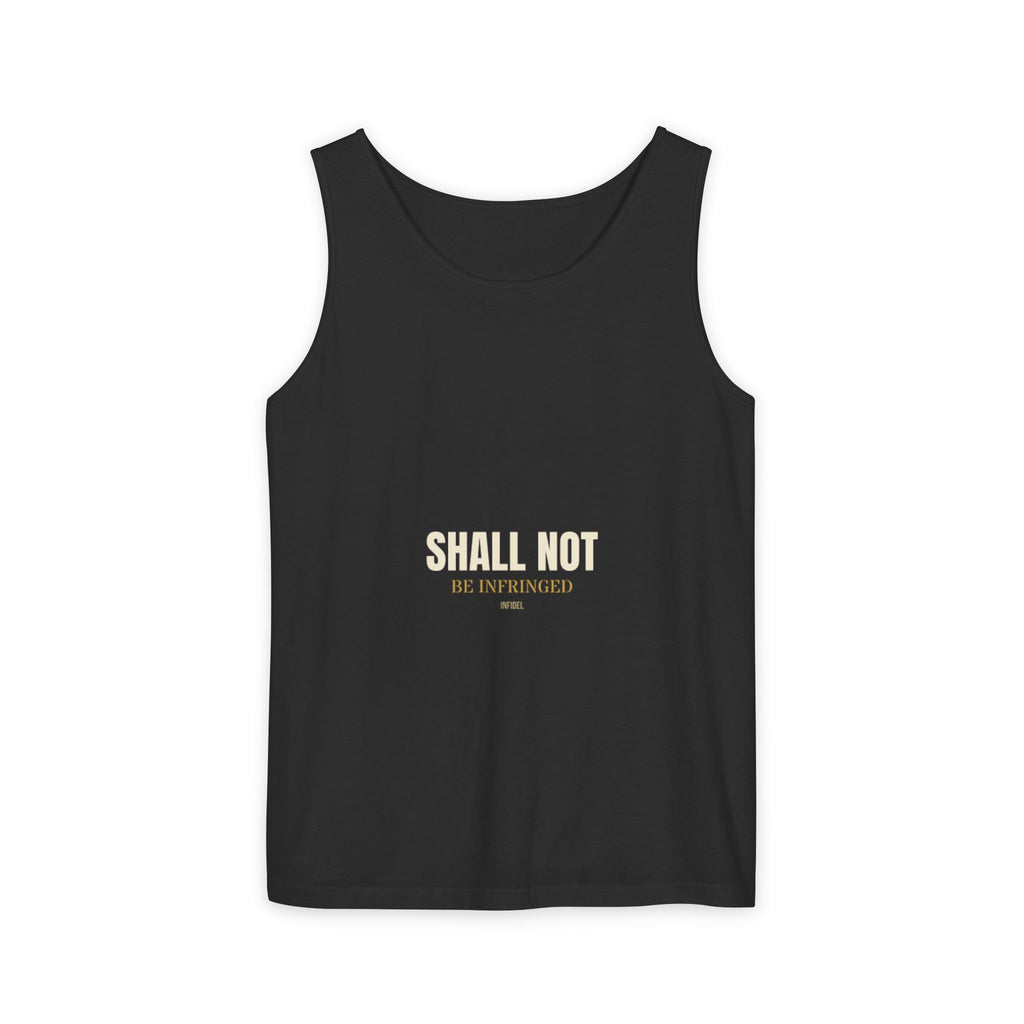 SHALL NOT BE Garment-Dyed Tank Top — Garment-dyed tank top, ringspun cotton, summer weight