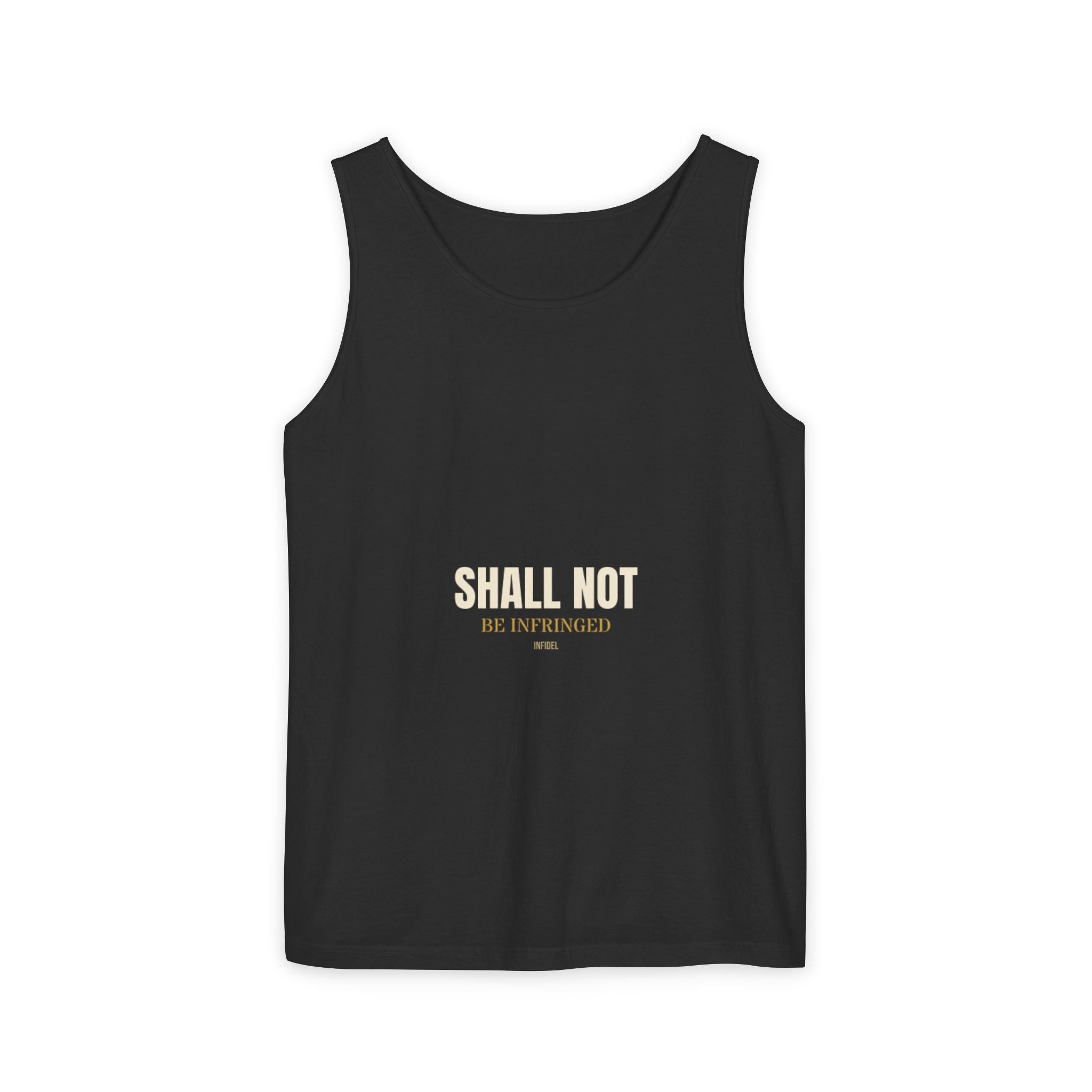 SHALL NOT BE Garment-Dyed Tank Top — Garment-dyed tank top, ringspun cotton, summer weight