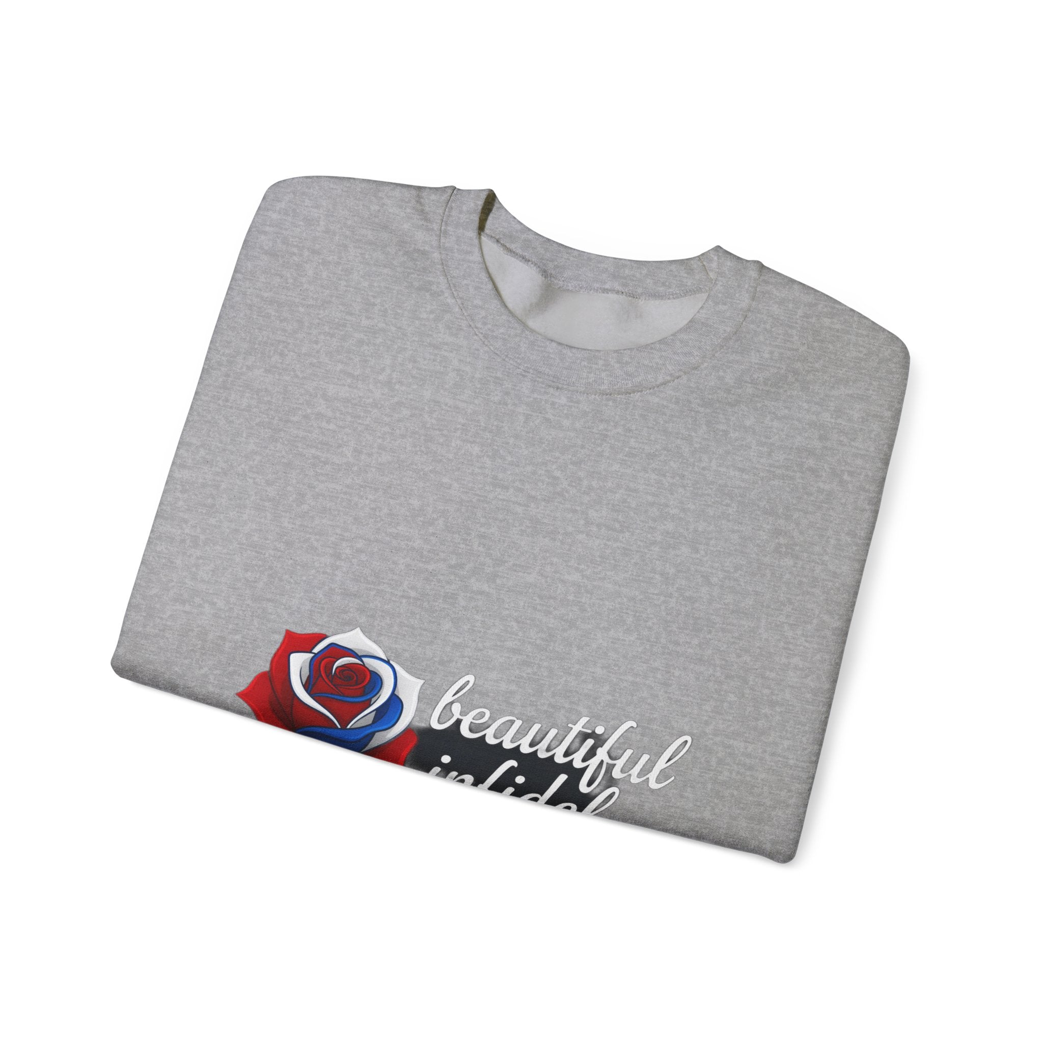 Infidel Beautiful Infidel  Gildan Crewneck Sweatshirt