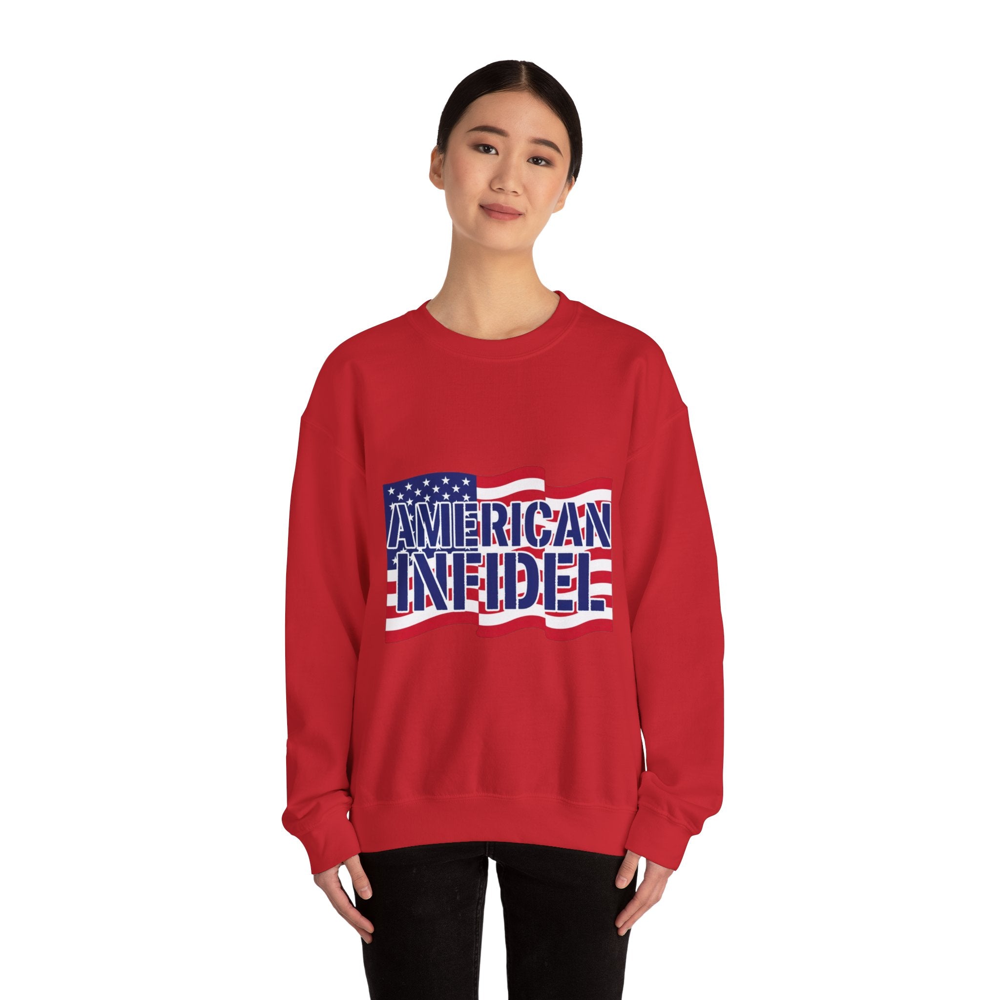 Infidel American Infidel Gildan Crewneck Sweatshirt