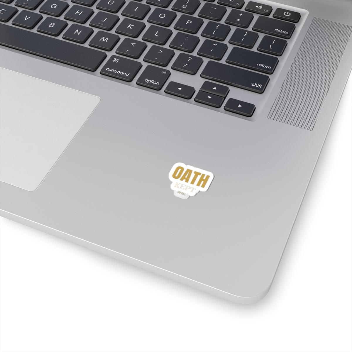 OATH KEPT Sticker — Premium vinyl sticker, weatherproof, 4"x4" to 8"x8"