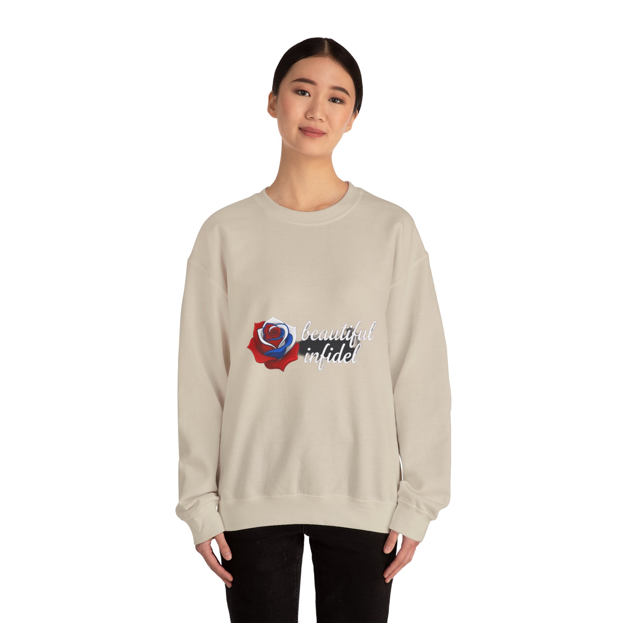 Infidel Beautiful Infidel  Gildan Crewneck Sweatshirt