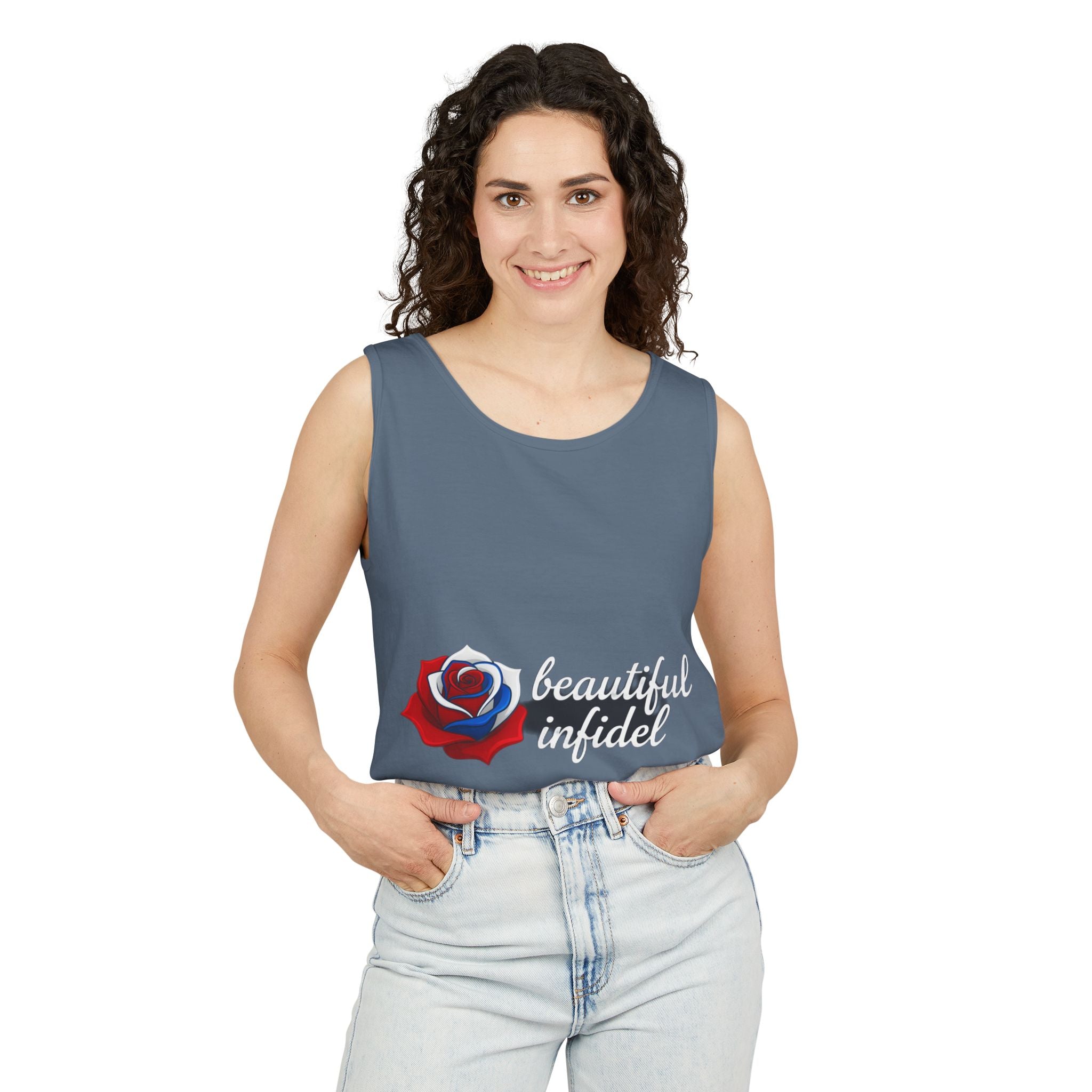 Infidel Beautiful Infidel  Garment-Dyed Tank Top
