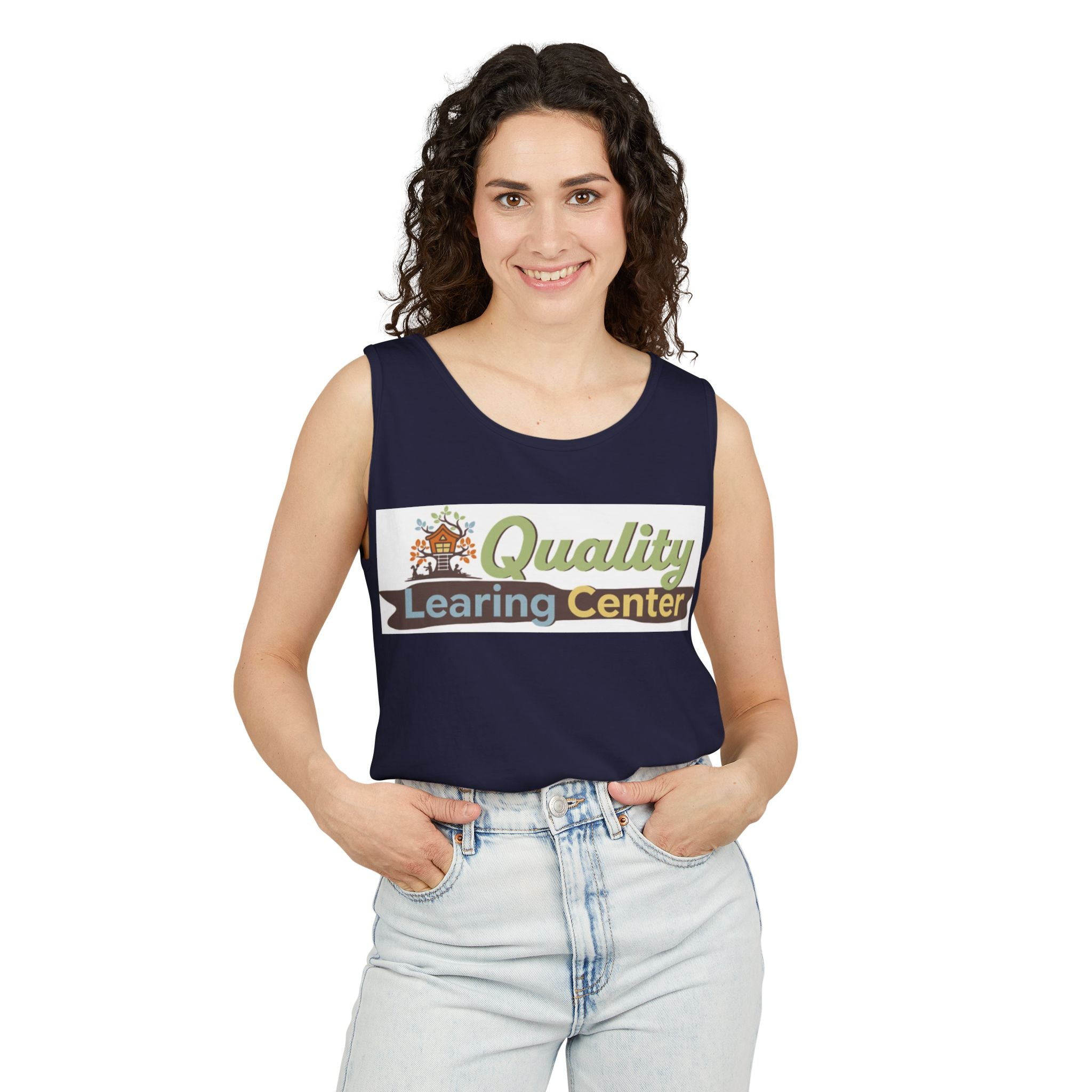 Infidel Learning Center Tee Garment-Dyed Tank Top
