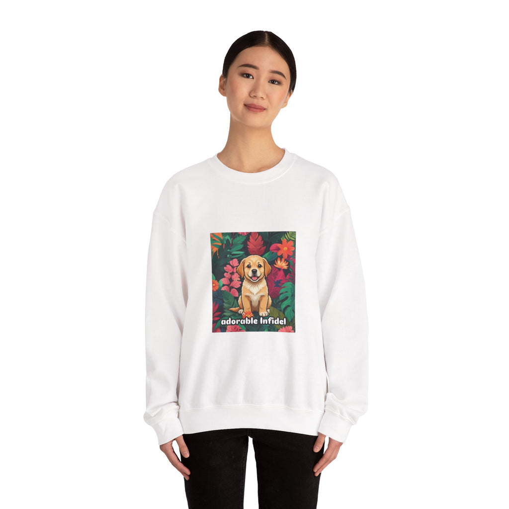 Adorable Infidel Gildan Crewneck Sweatshirt