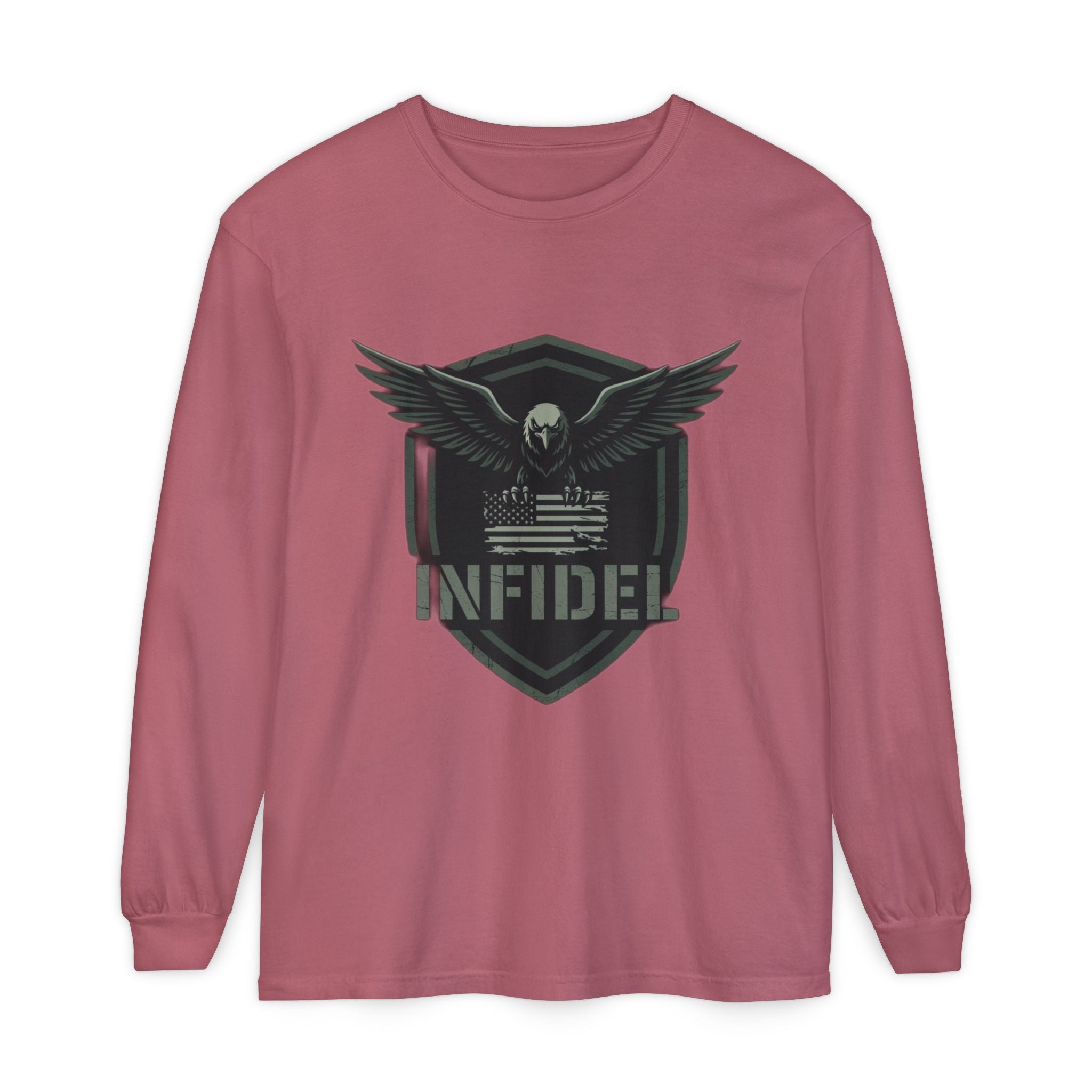 Eagle_Flag Comfort Colors Long Sleeve