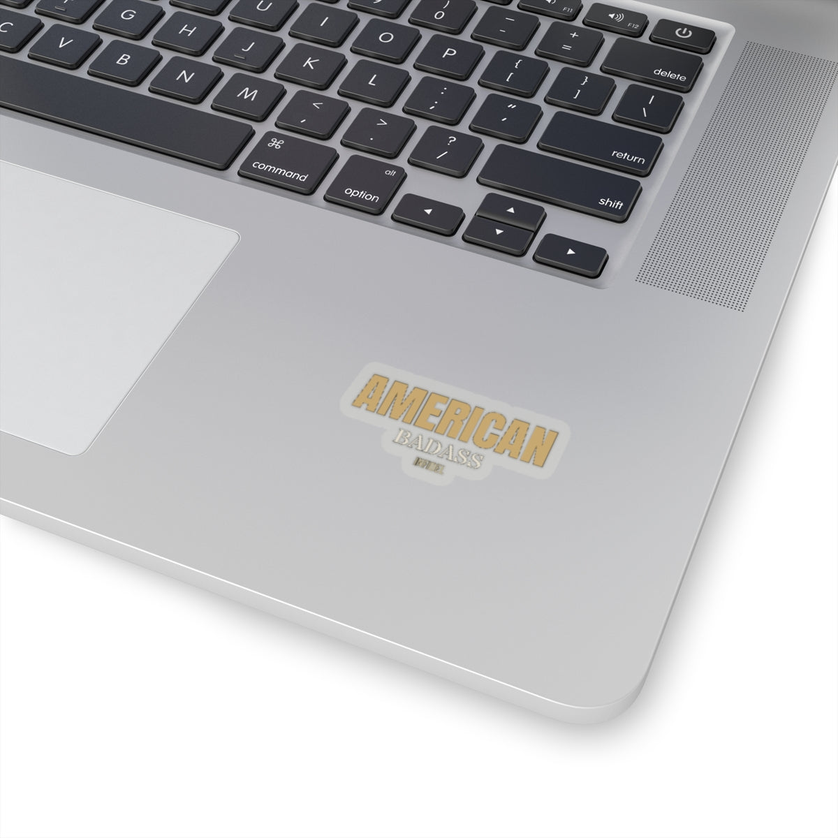 AMERICAN BADASS Sticker — Premium vinyl sticker, weatherproof, 4"x4" to 8"x8"