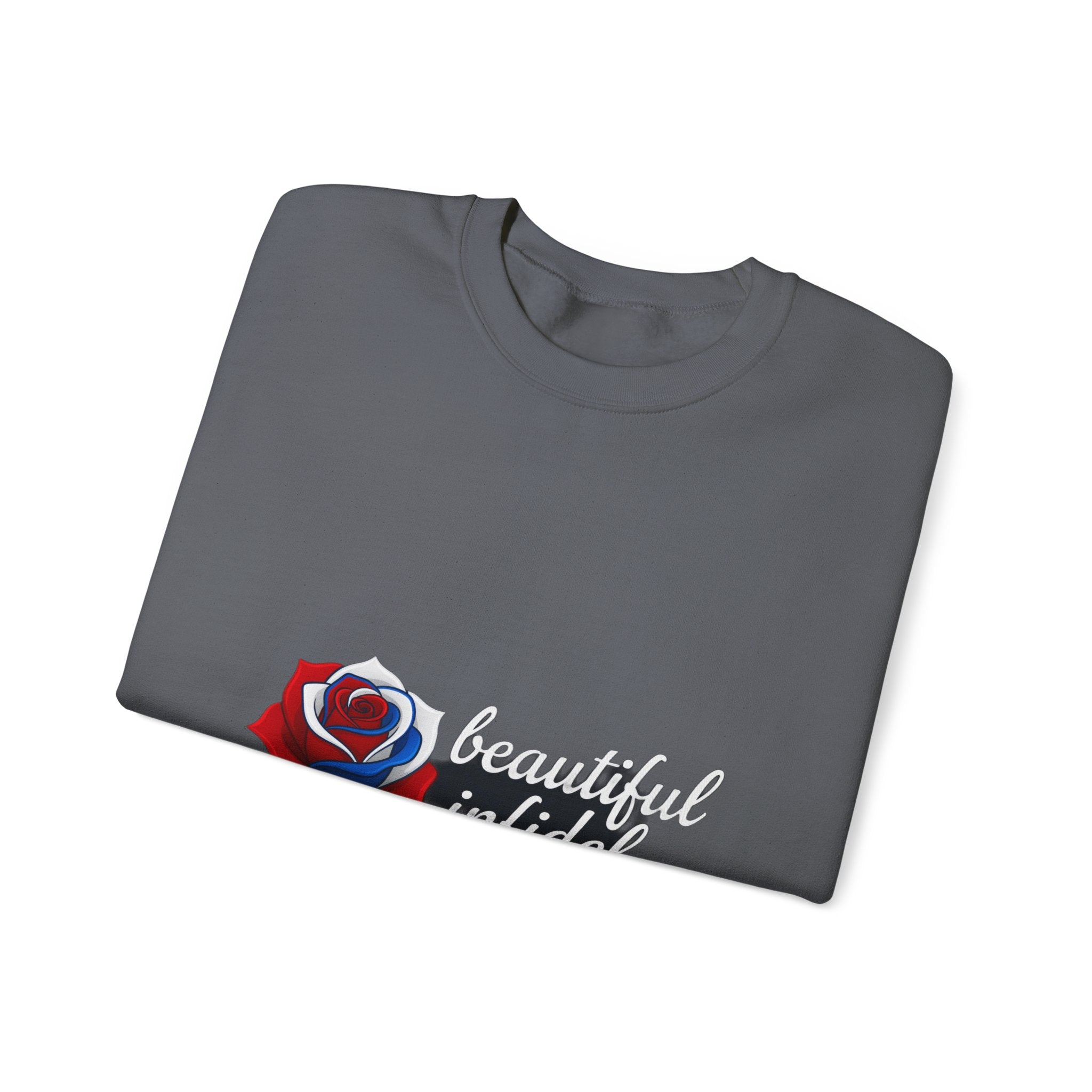 Infidel Beautiful Infidel  Gildan Crewneck Sweatshirt