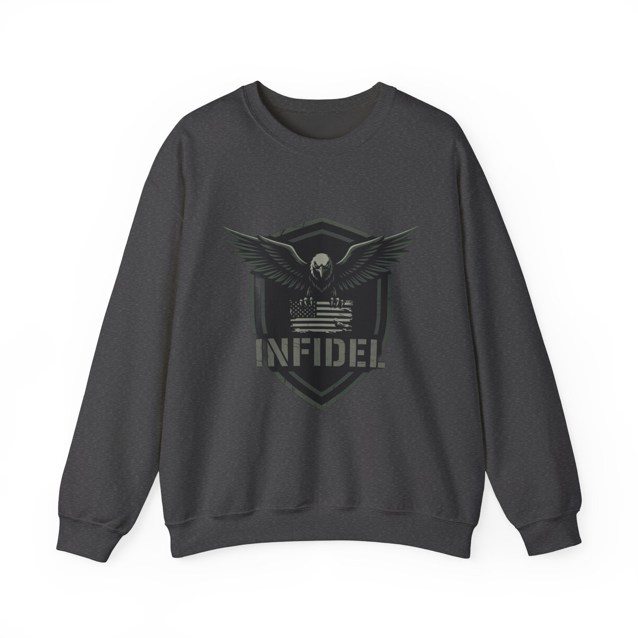 Eagle_Flag Gildan Crewneck Sweatshirt