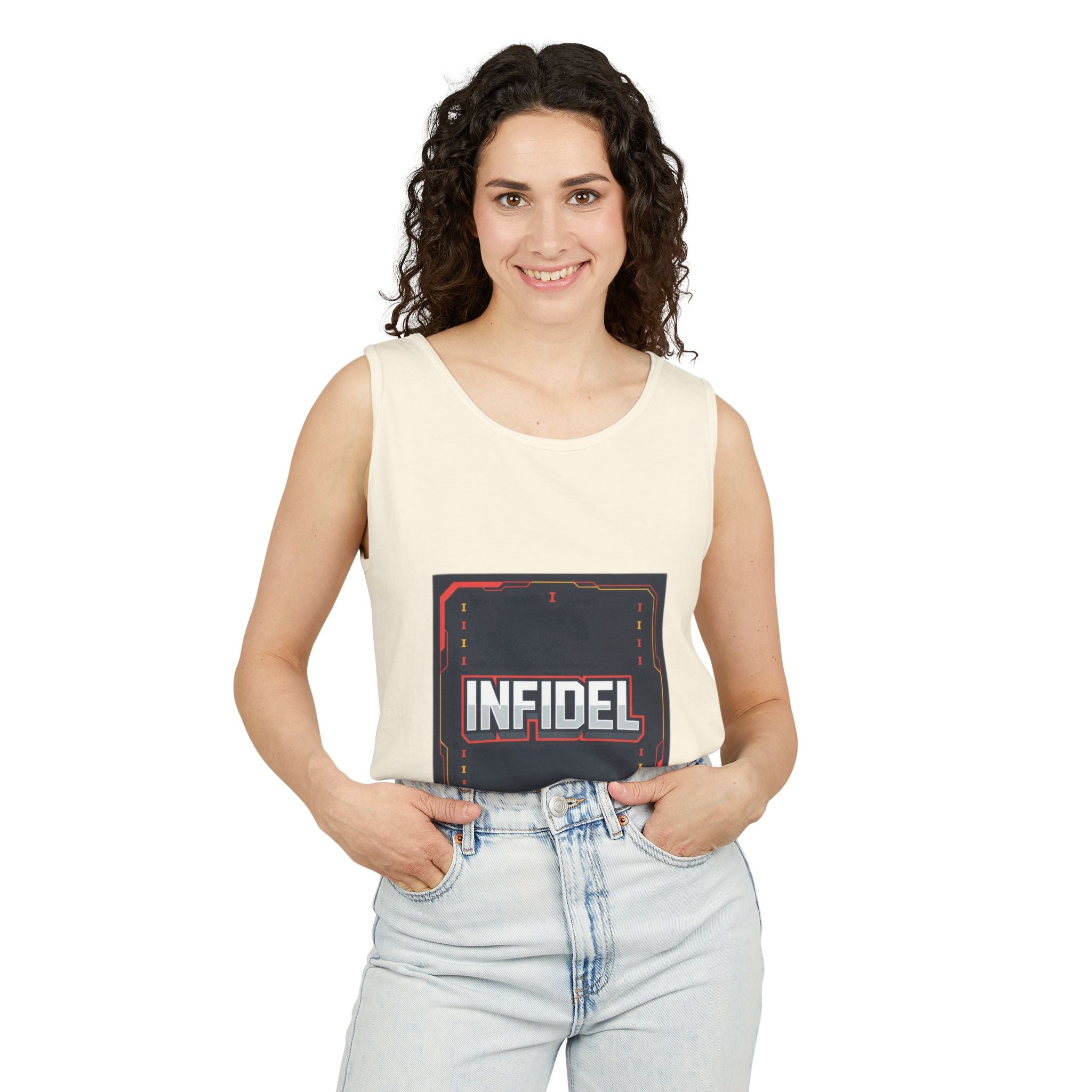 Infidel Pong  Garment-Dyed Tank Top