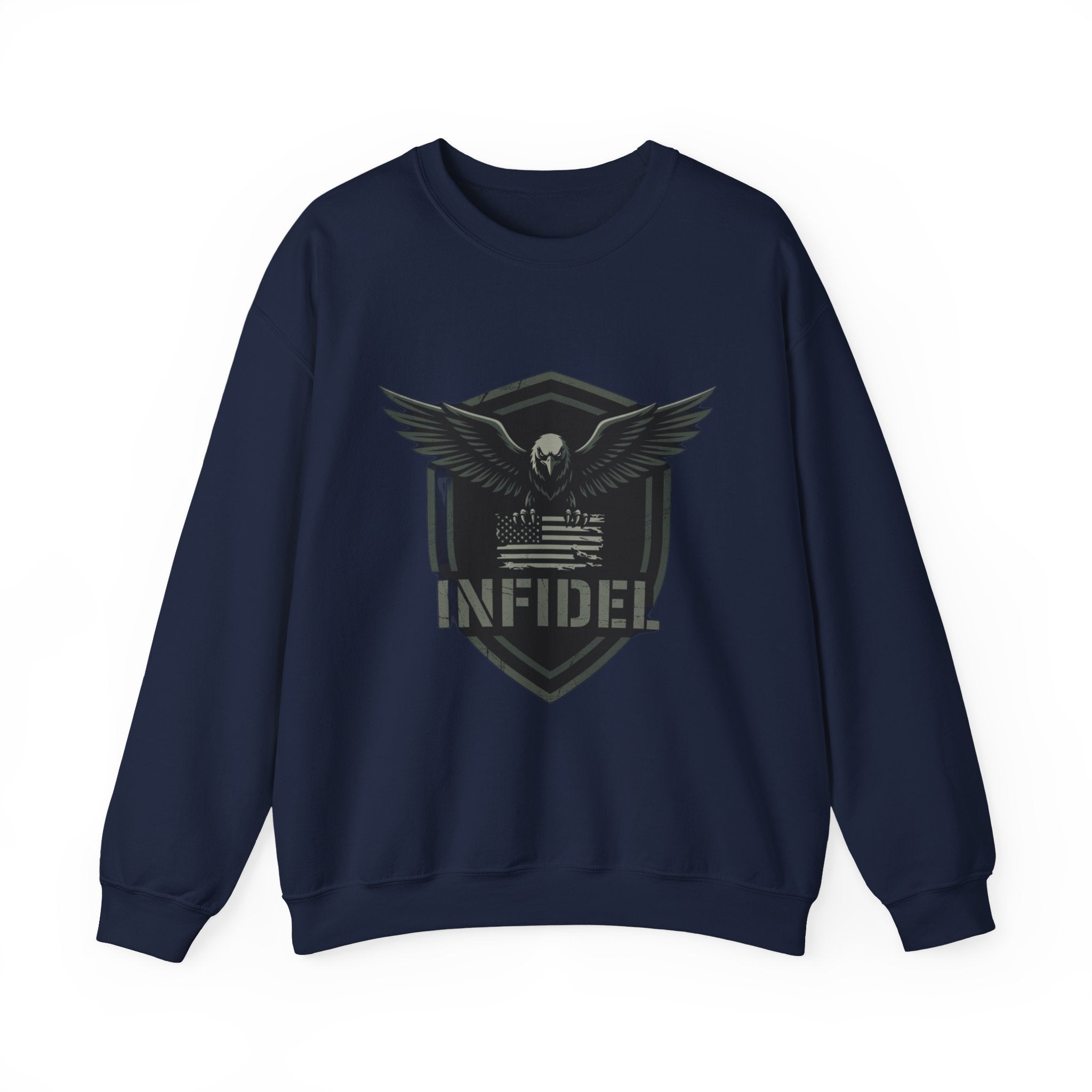 Eagle_Flag Gildan Crewneck Sweatshirt
