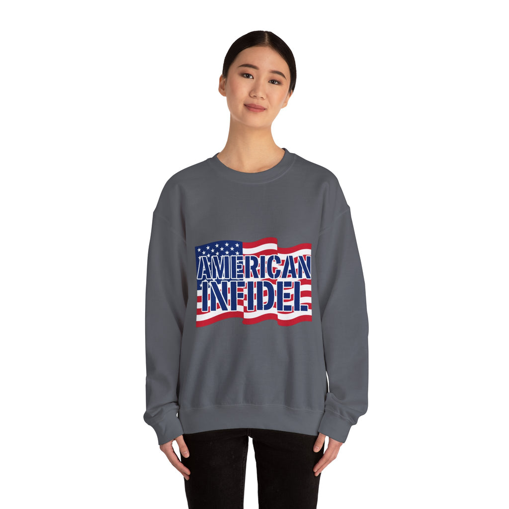 Infidel American Infidel Gildan Crewneck Sweatshirt
