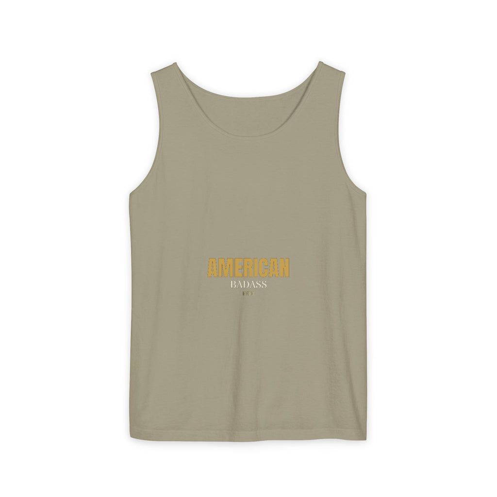 AMERICAN BADASS Garment-Dyed Tank Top Tank Top - Infidel.me Patriotic Apparel