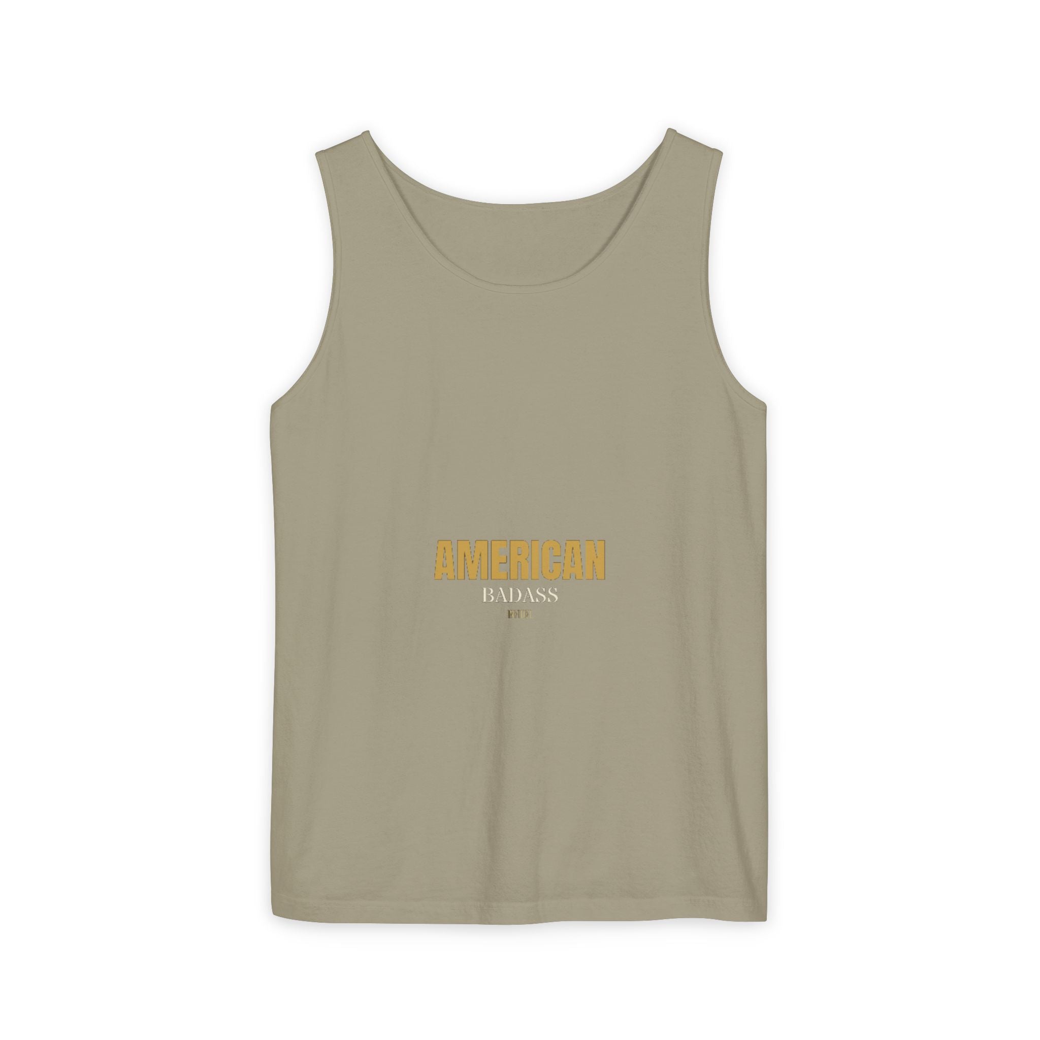 AMERICAN BADASS Garment-Dyed Tank Top Tank Top - Infidel.me Patriotic Apparel