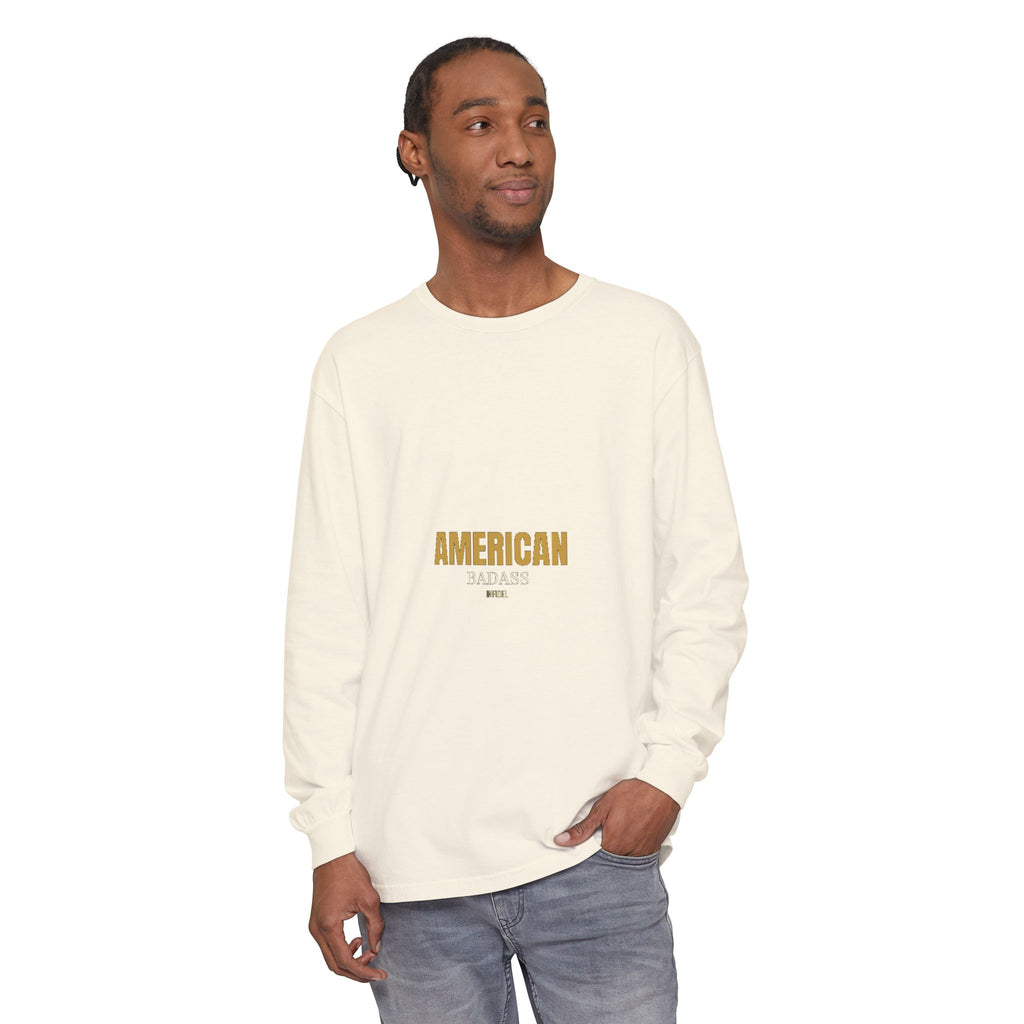 AMERICAN BADASS Comfort Colors Long Sleeve Long-sleeve - Infidel.me Patriotic Apparel