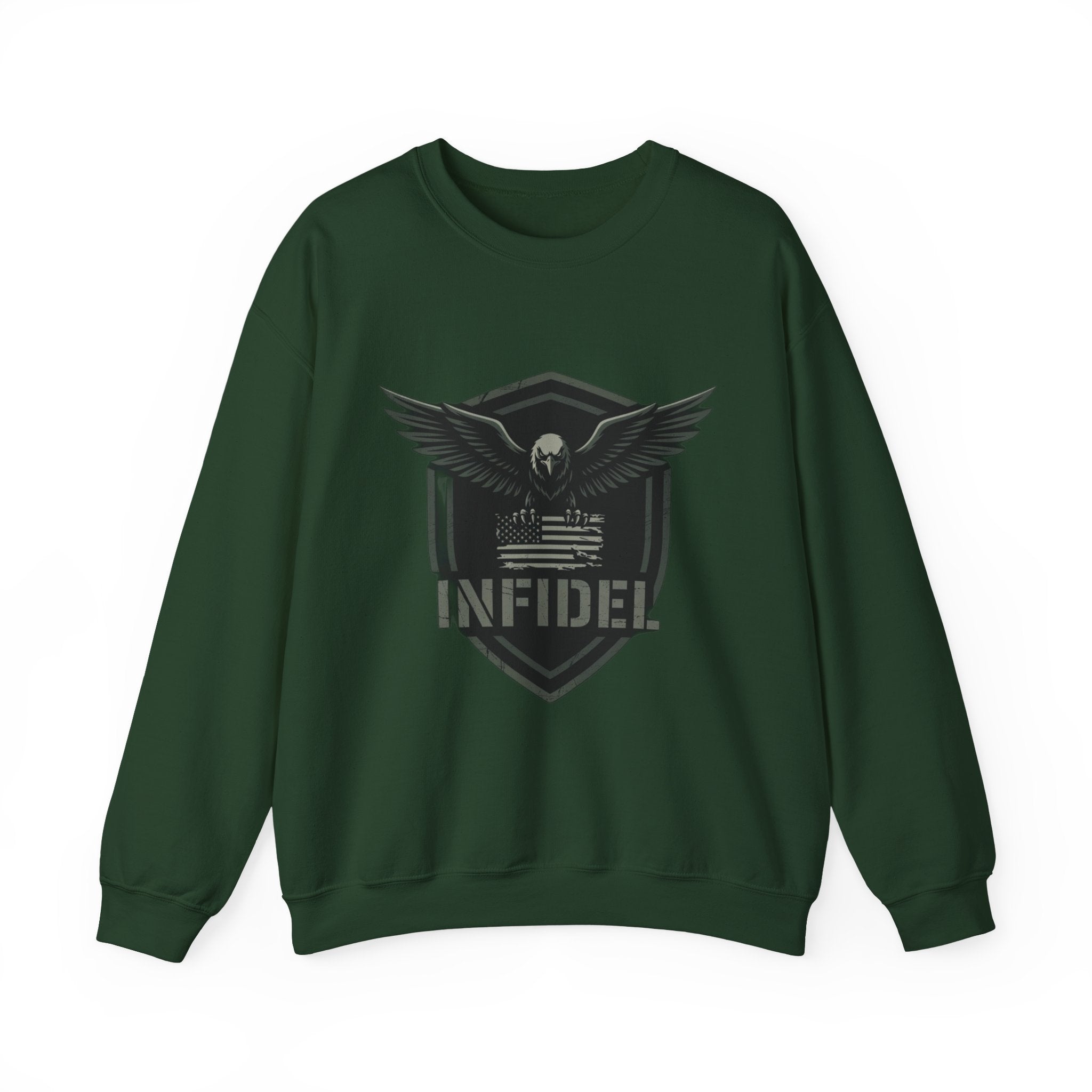 Eagle_Flag Gildan Crewneck Sweatshirt