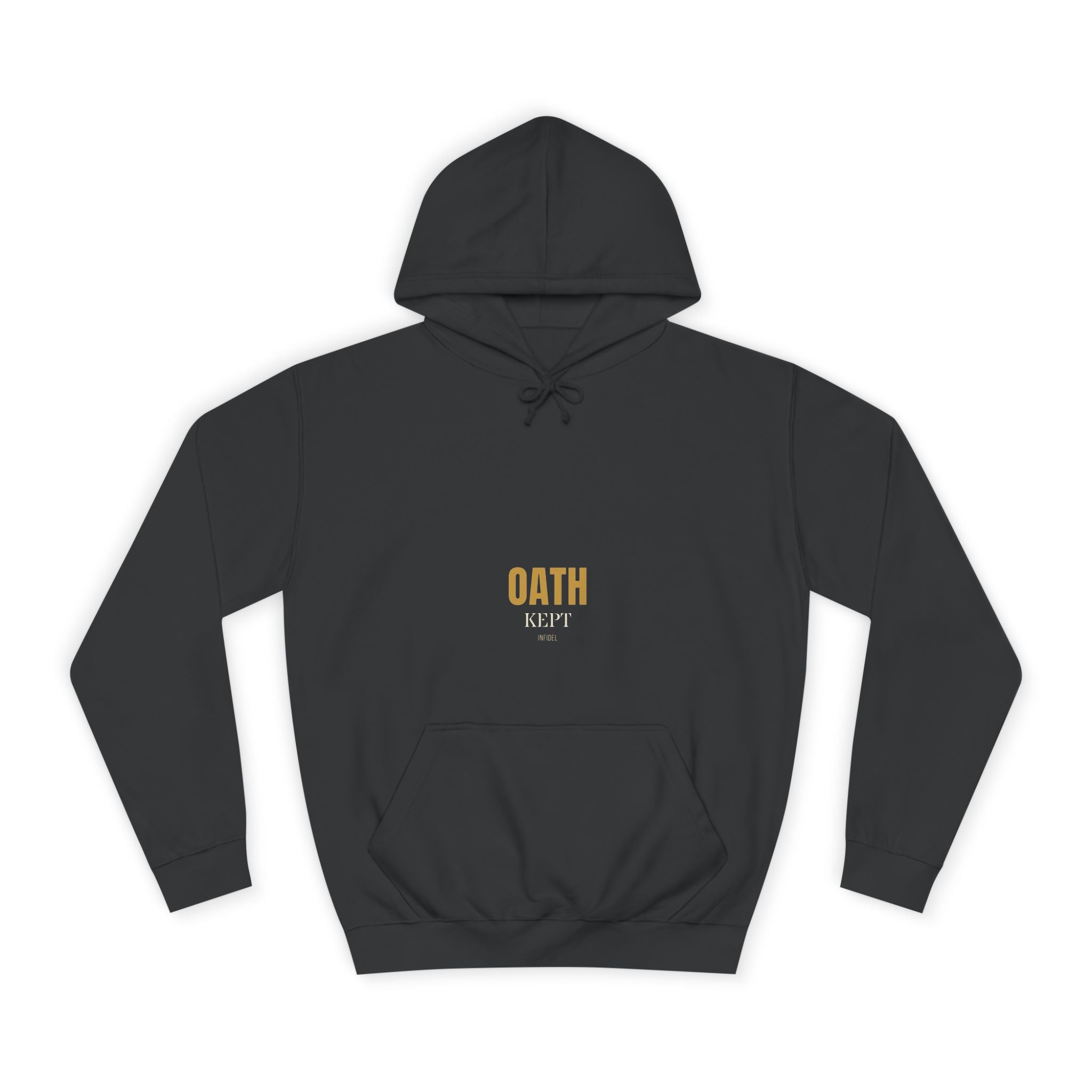 OATH KEPT Hoodie — Heavyweight pullover hoodie, 100% cotton, embroidered design