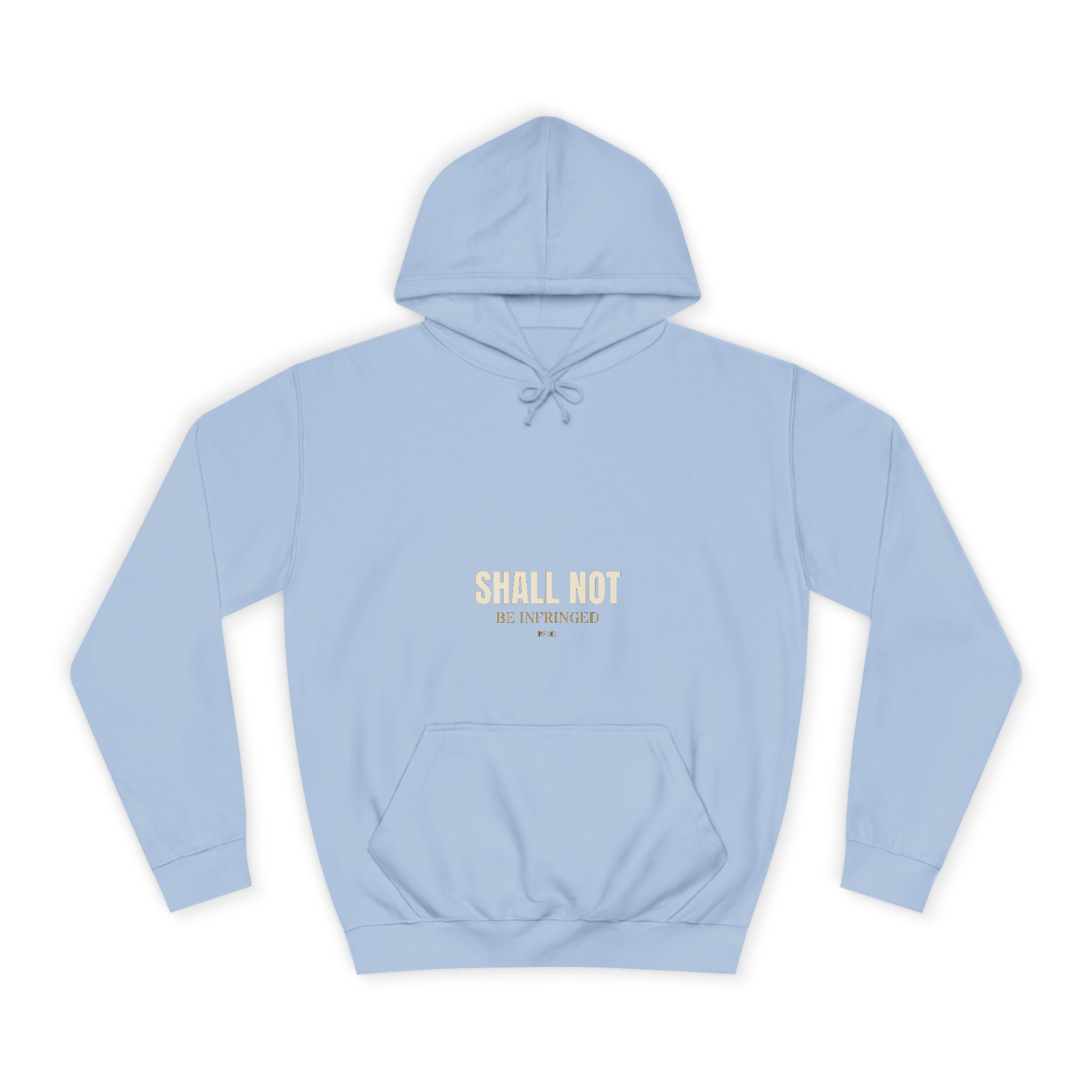 SHALL NOT BE Hoodie — Heavyweight pullover hoodie, 100% cotton, embroidered design