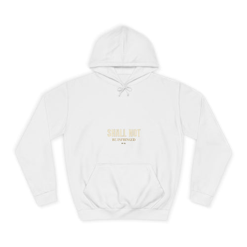 SHALL NOT BE Hoodie — Heavyweight pullover hoodie, 100% cotton, embroidered design