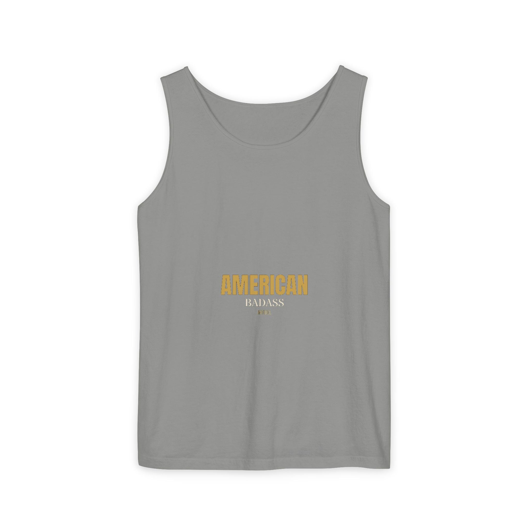 AMERICAN BADASS Garment-Dyed Tank Top Tank Top - Infidel.me Patriotic Apparel