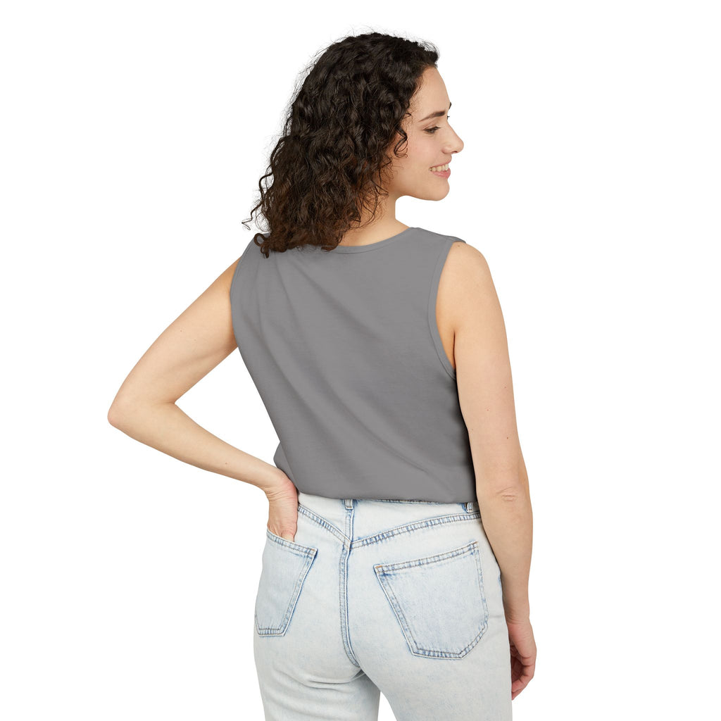 NO STEP BACK Garment-Dyed Tank Top — Garment-dyed tank top, ringspun cotton, summer weight